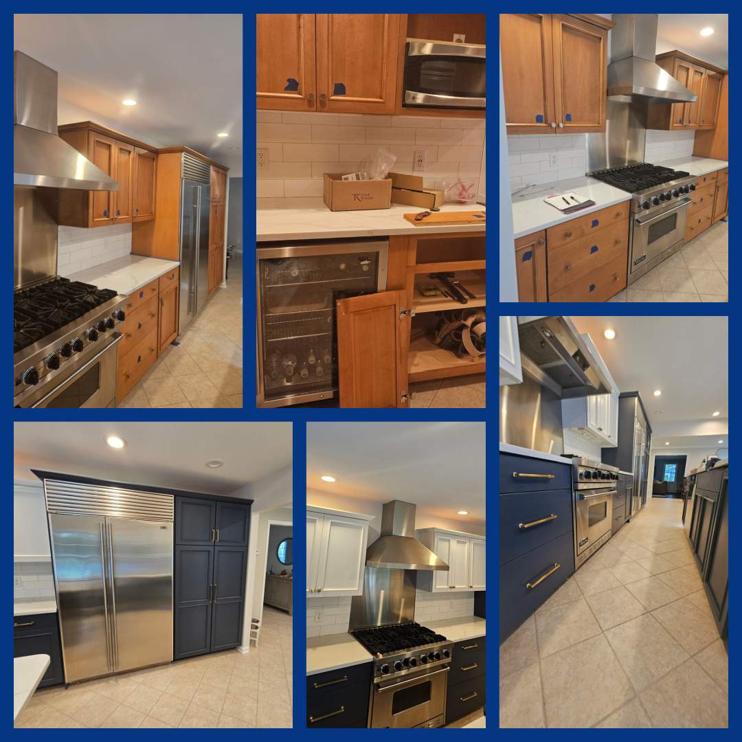 Chic Kitchen Cabinet Refinishing Project by Spectrum Painting, LLC