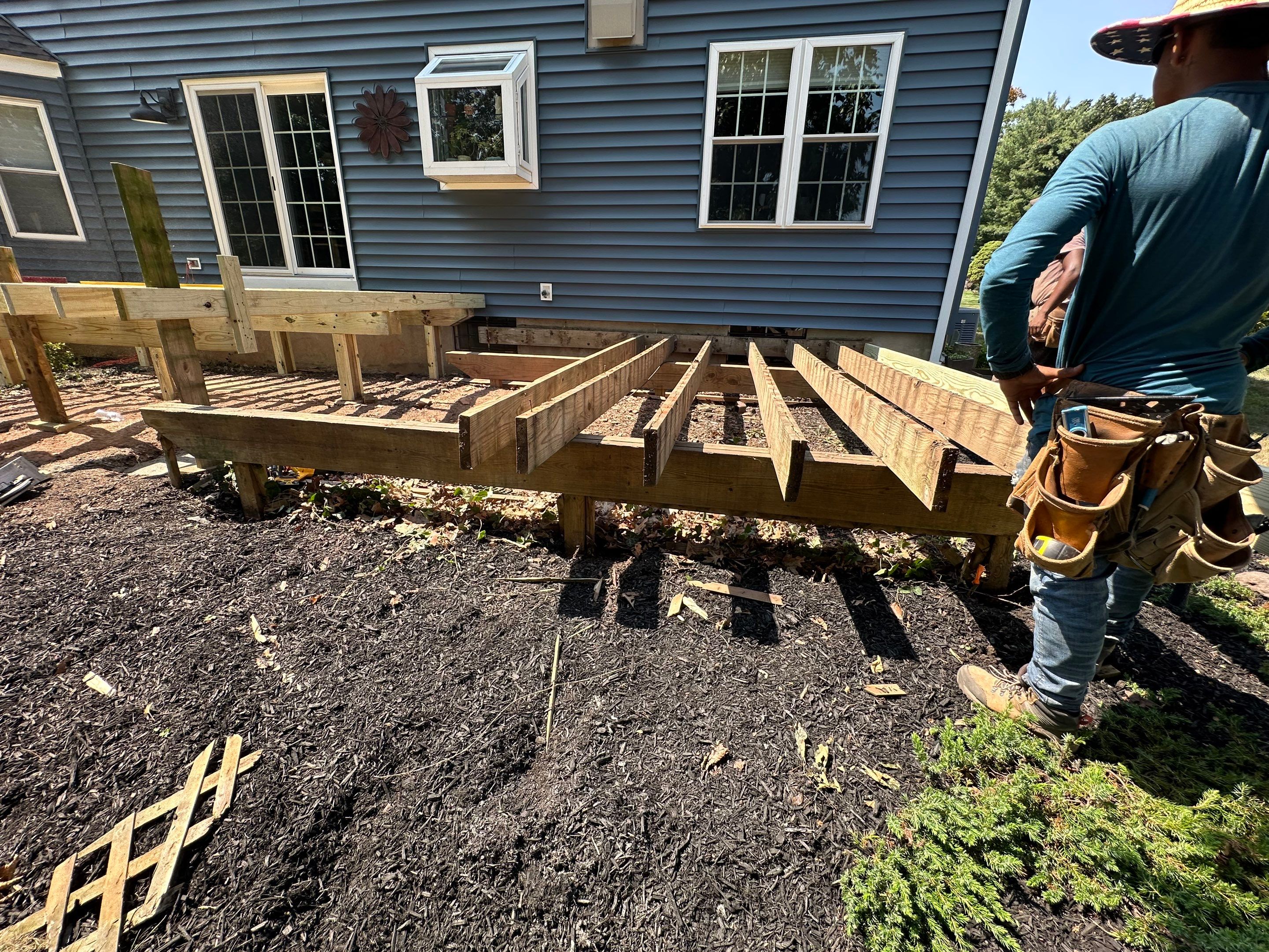 Deck resurface with Trex and cable rails by deck guardian