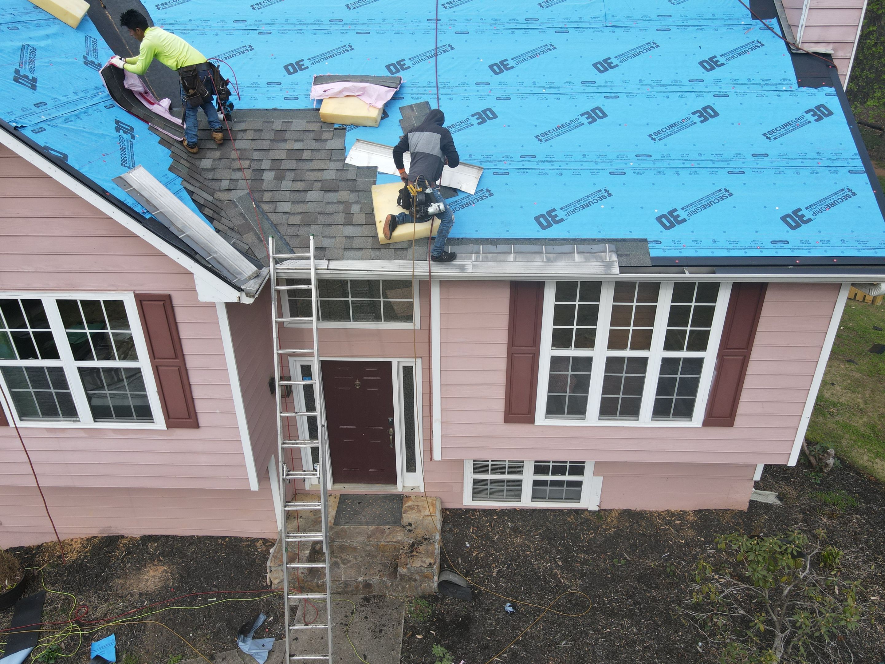 Residential Roofing Installation using Owens Corning by Inspector Roofing and Restoration