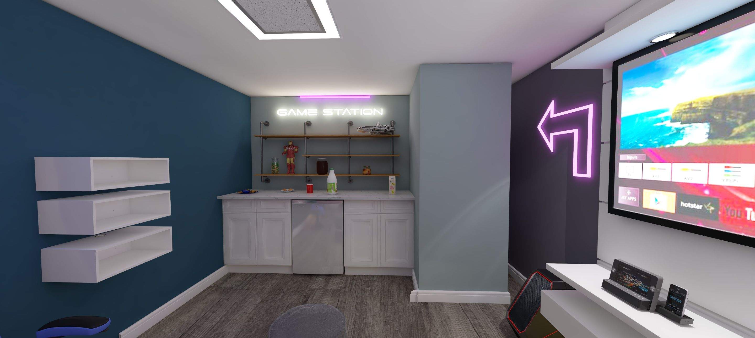 Basement Remodel  by Home Concepts Construction