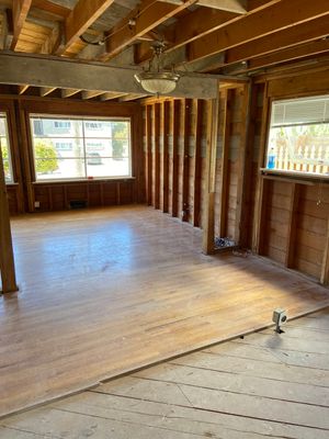 West Seattle interior strip-out of duplex