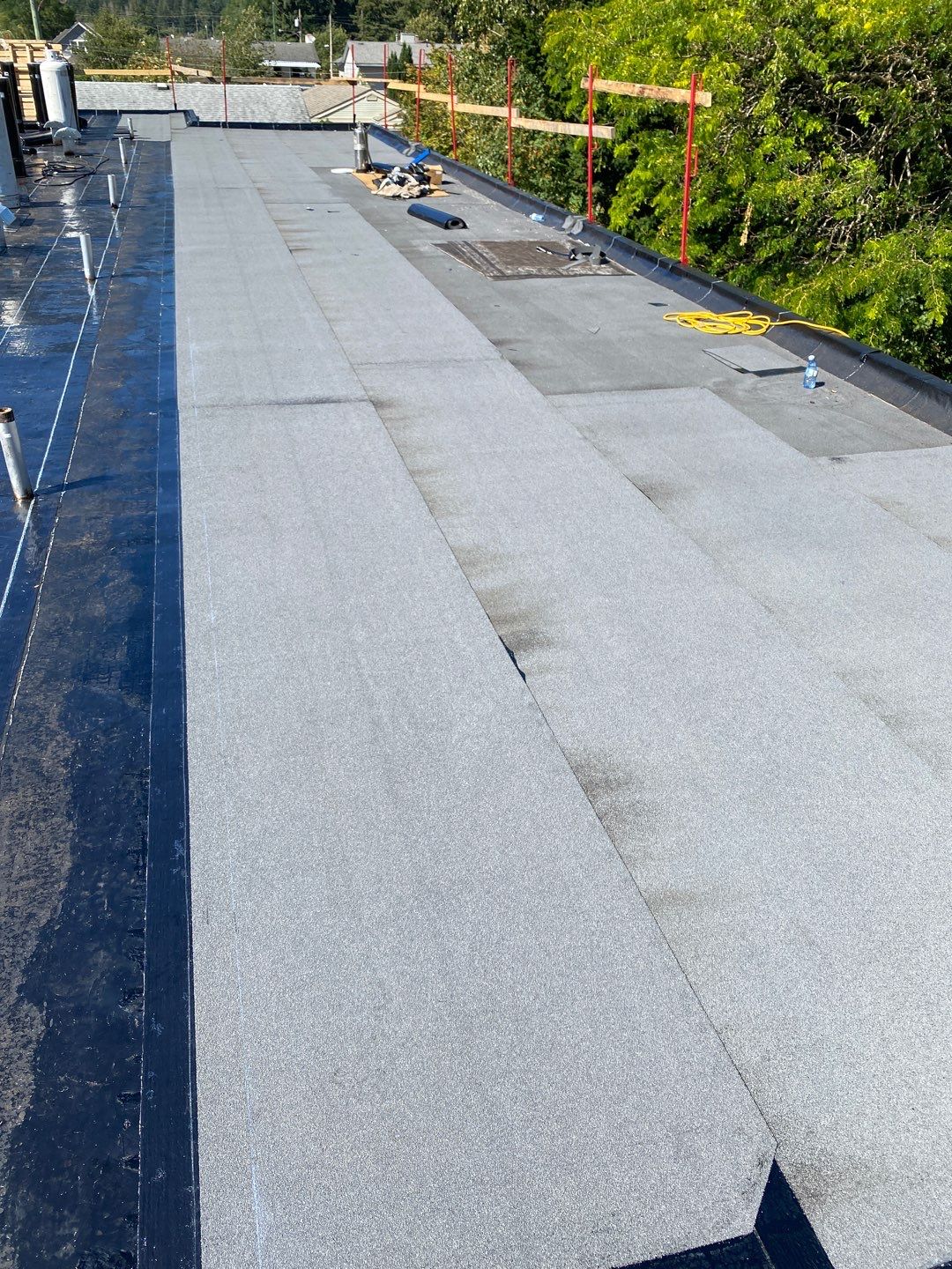 Residential ReRoofing Installation using IKO 2ply sbs  by Top Notch Roofing Inc