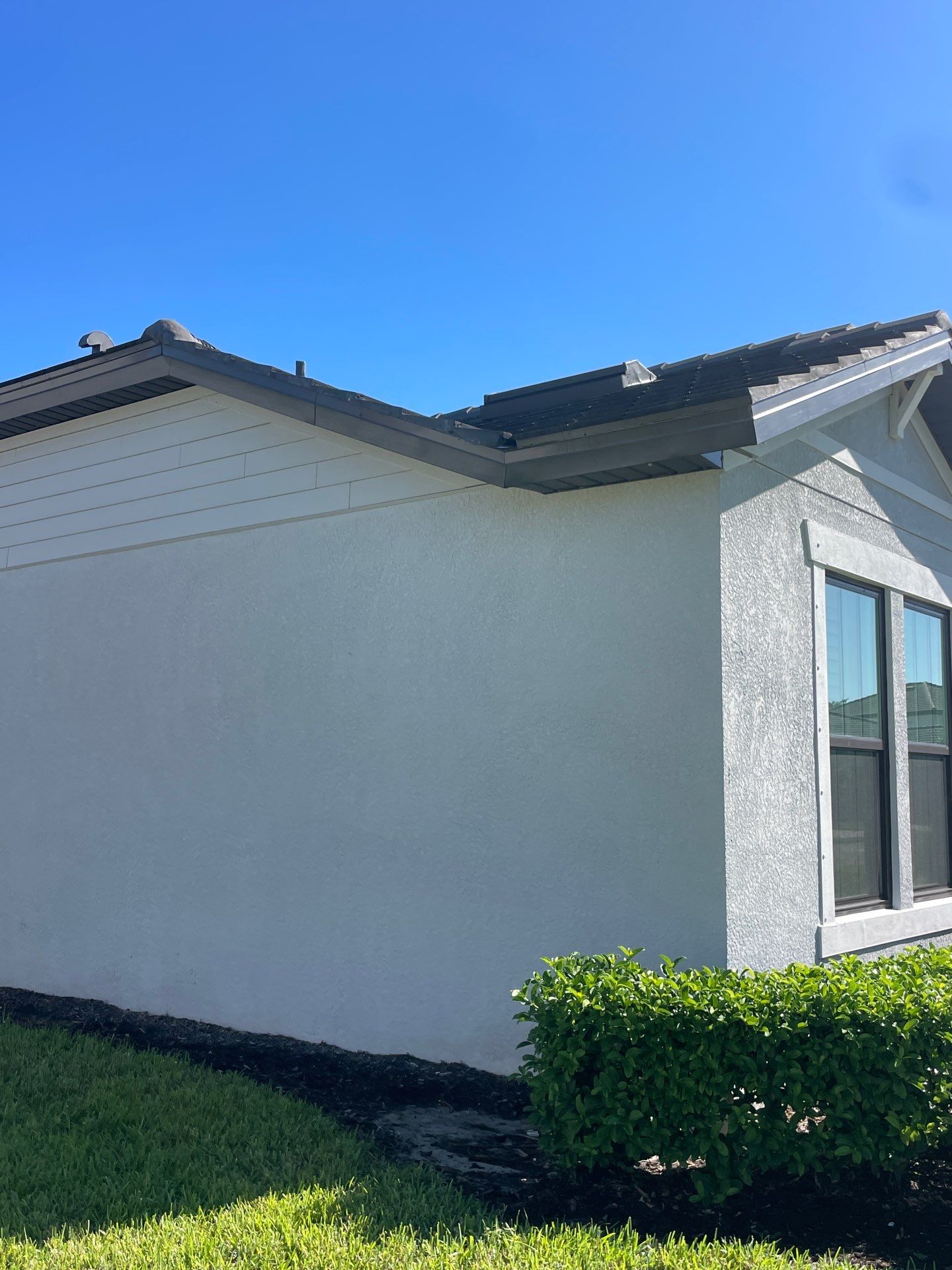 Black Seamless Gutters in Fort Myers FL by Gutter Professors