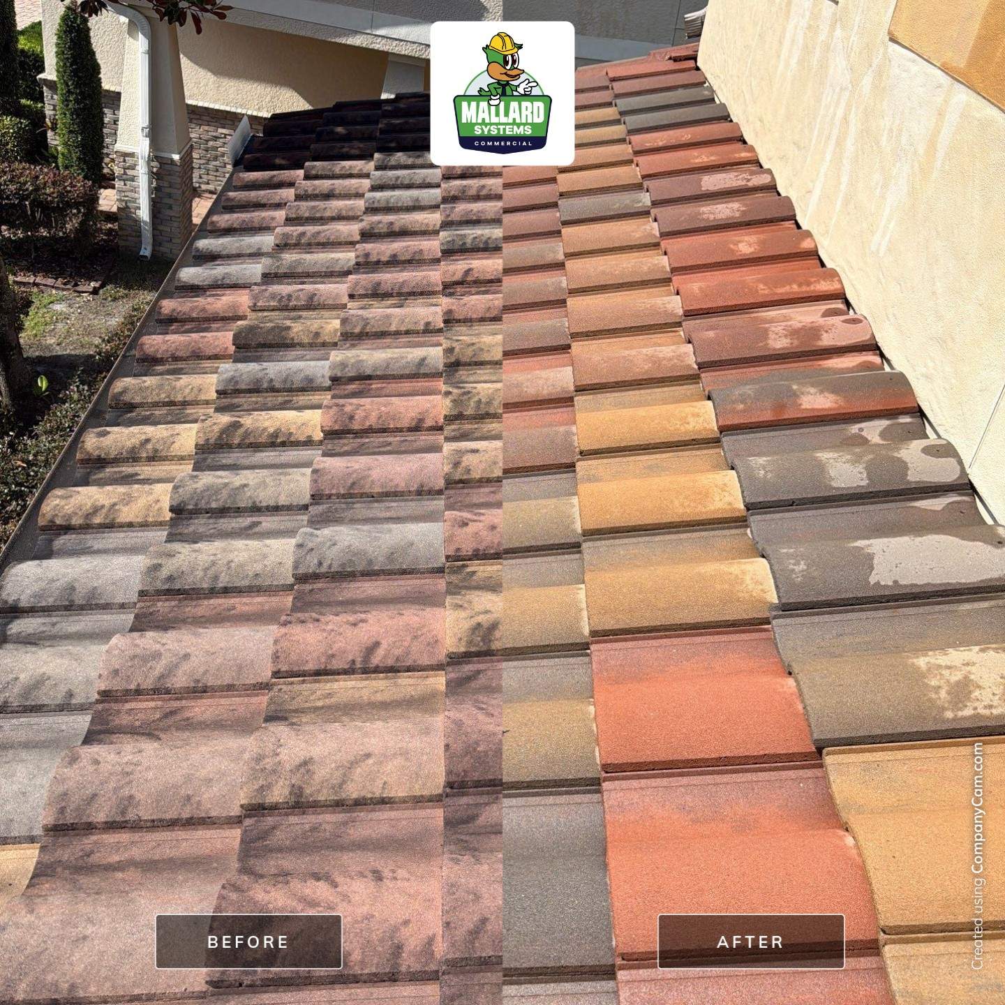 Barrel Tile Roof Cleaning in Casselberry by Mallard Systems