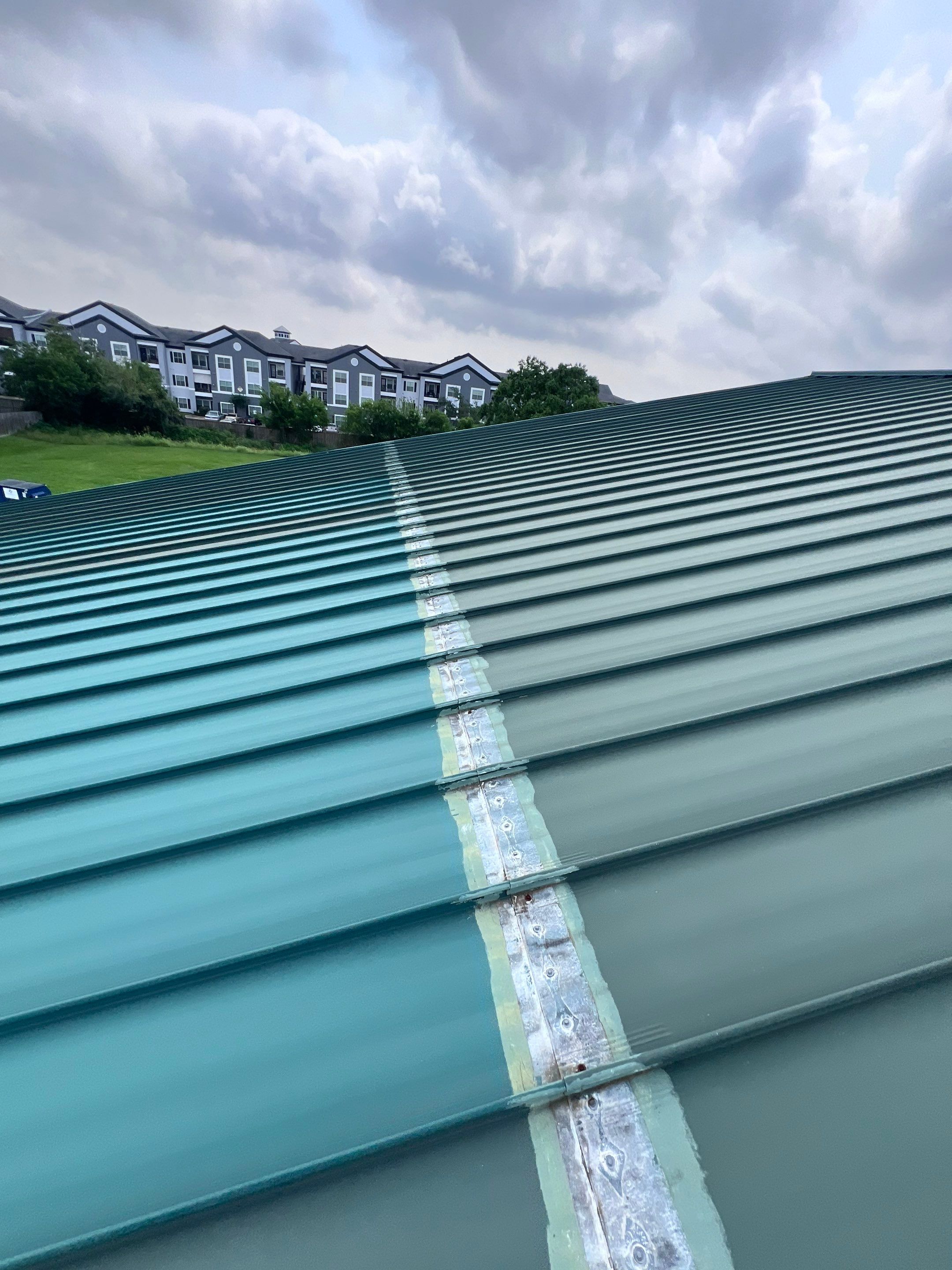 Hail Damage using Metal by Roof Repair Company