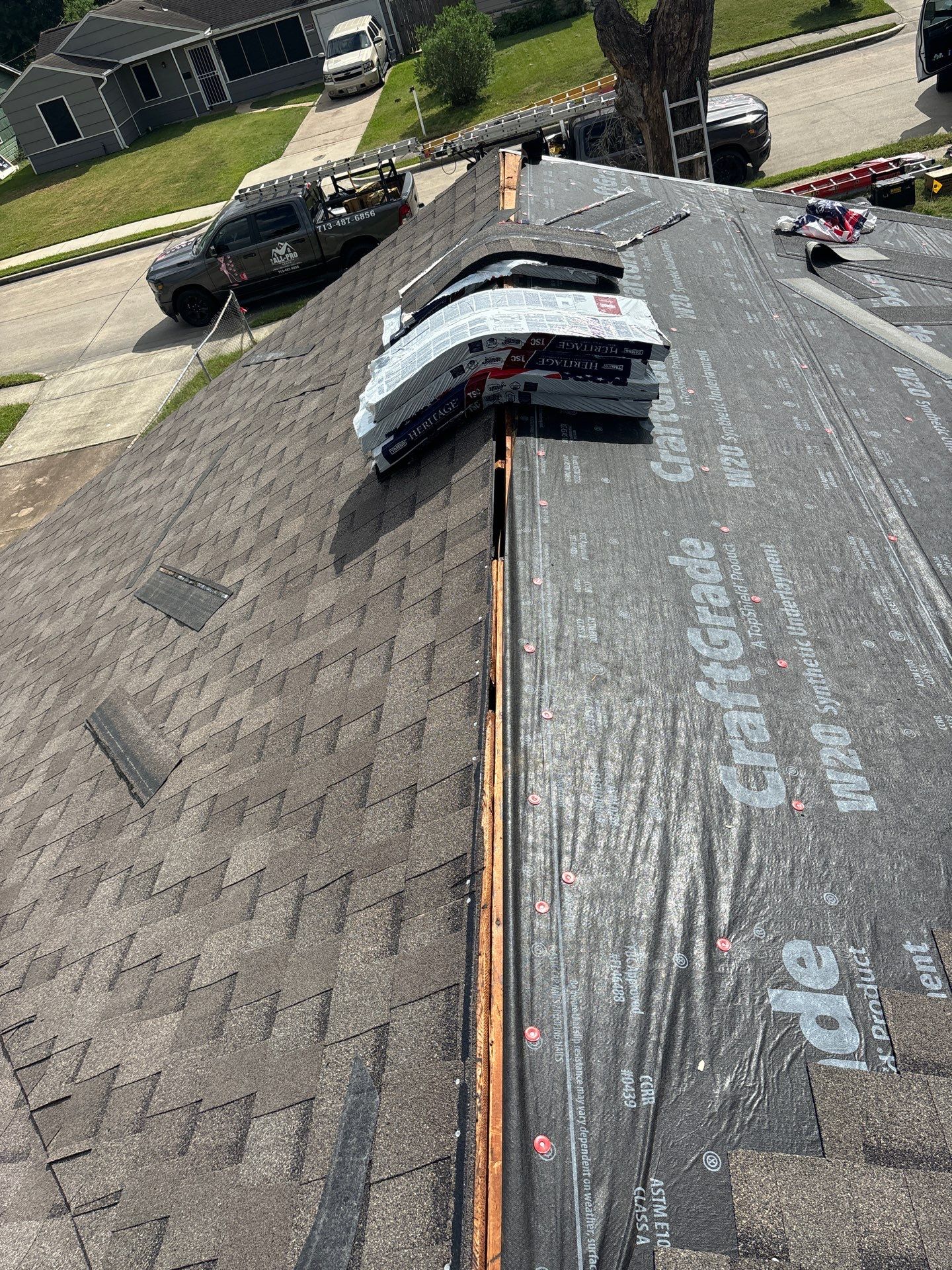 Residential Roofing Repair using Owen's Corning Duration (Lifetime) Shingles by Roof Repair Company