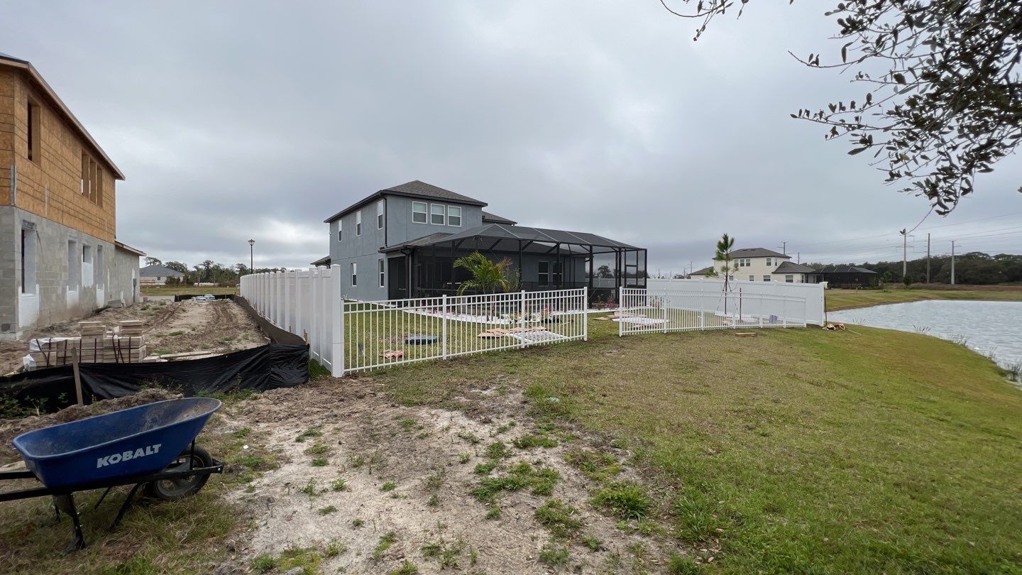 Sarasota, FL 6ft. Tall White Vinyl Privacy Fence & 3 Rail Aluminum Fence by Asap fence and gates, LLC