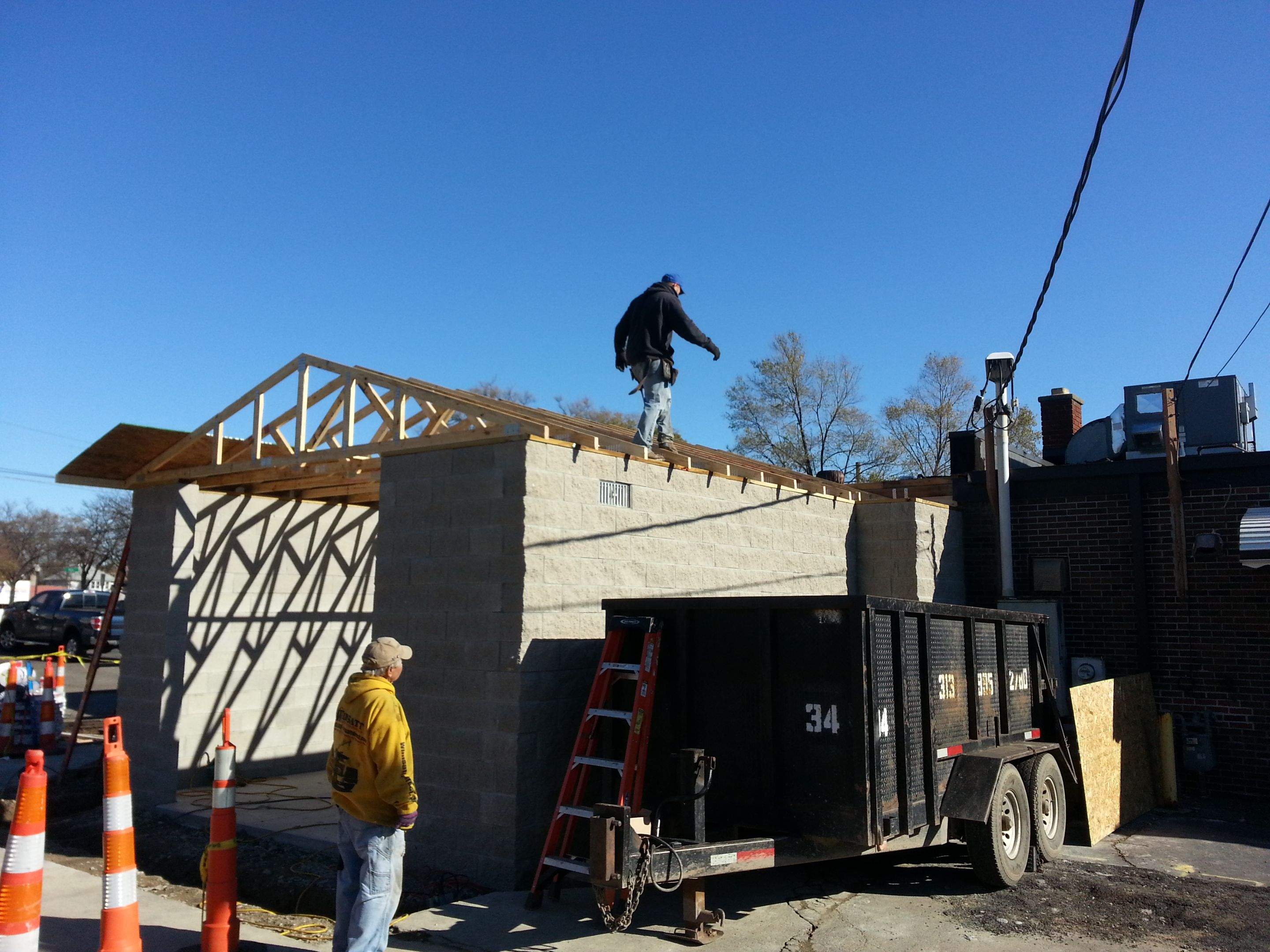 New Masonry Garage and Storage Building by Northwest Construction 