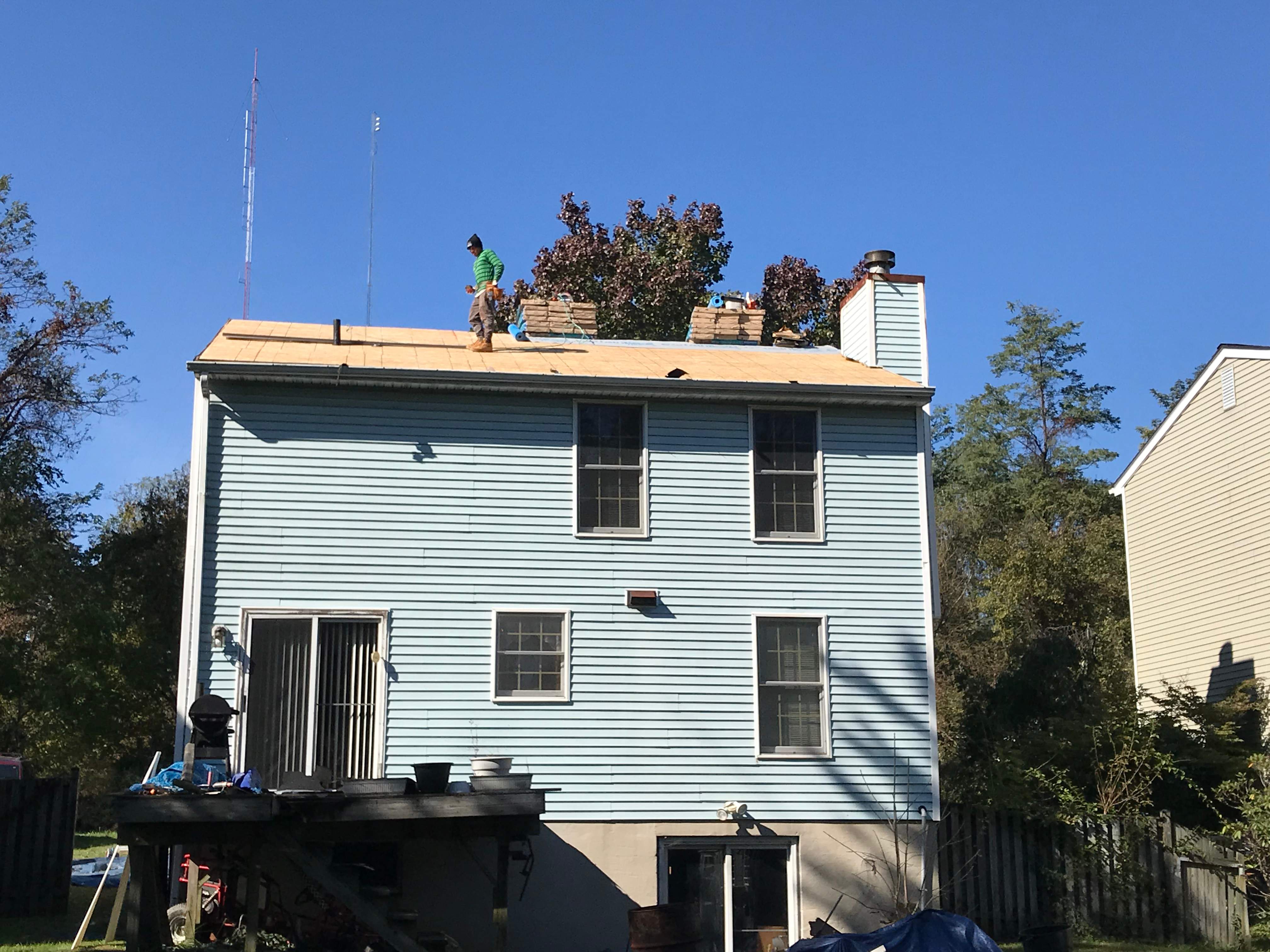 Residential Roofing Installation using Silver Birch Shingles  by Alpha Design Services