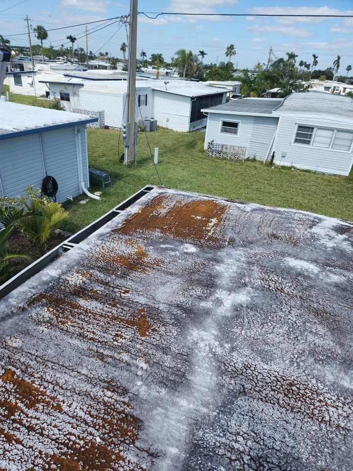 Tropical 924 100% Silicone Roof Coating Repair using Acrylic Resin by Morton Roofing, Inc.