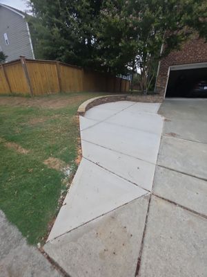 Concrete Driveway Expansion & Retaining Wall | Apex, NC