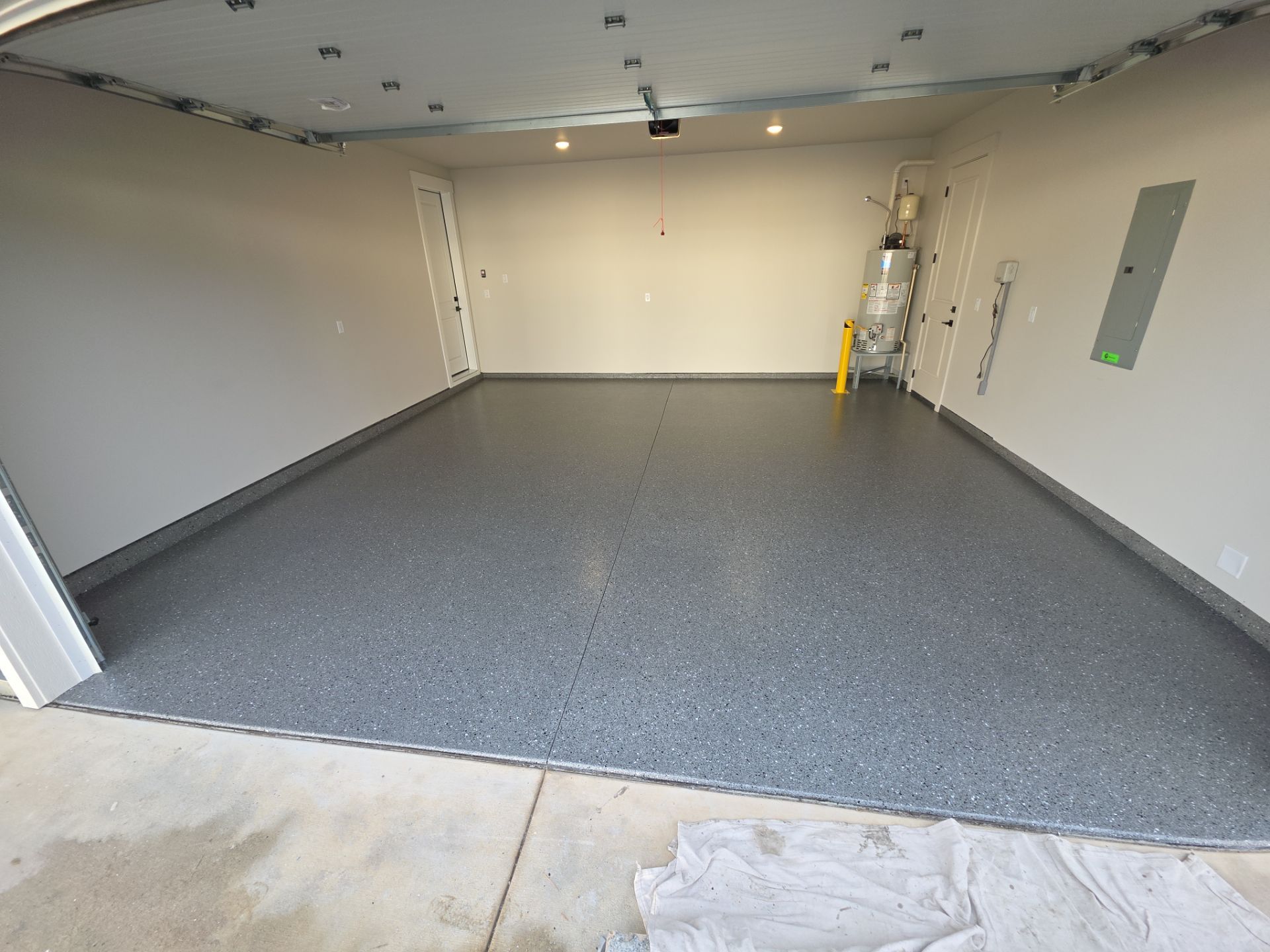 Garage Remodel using Slate Hybrid by Croc Coatings, LLC