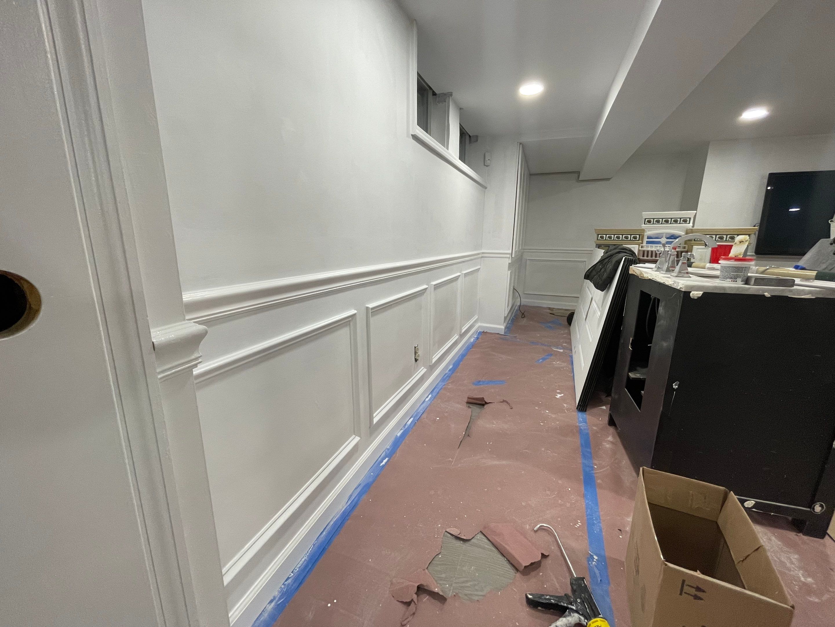 Basement Remodel using Drywall by Home Concepts Construction