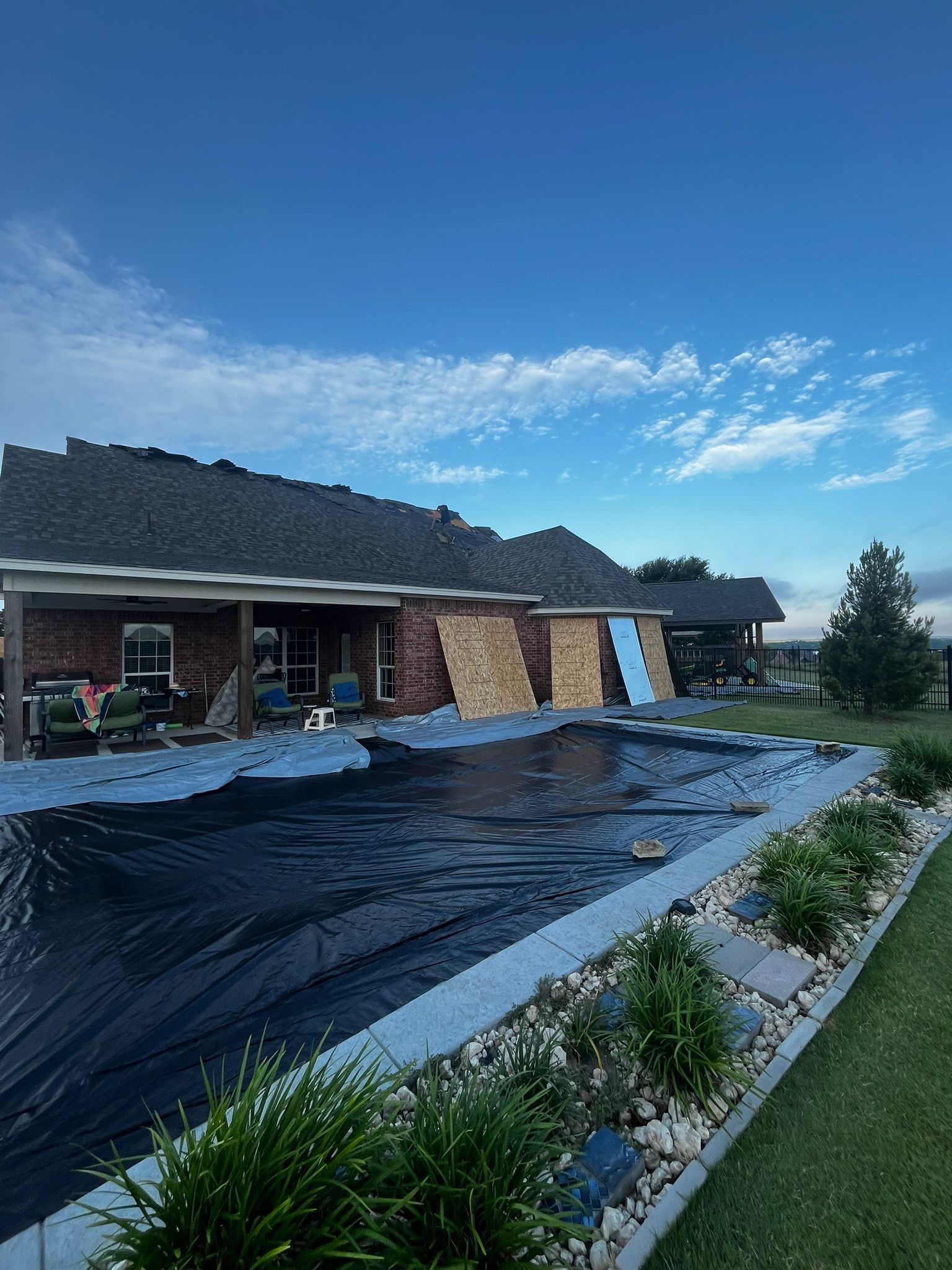 Project in Cleburne by Lonestar Roofing and Restoration LLC.