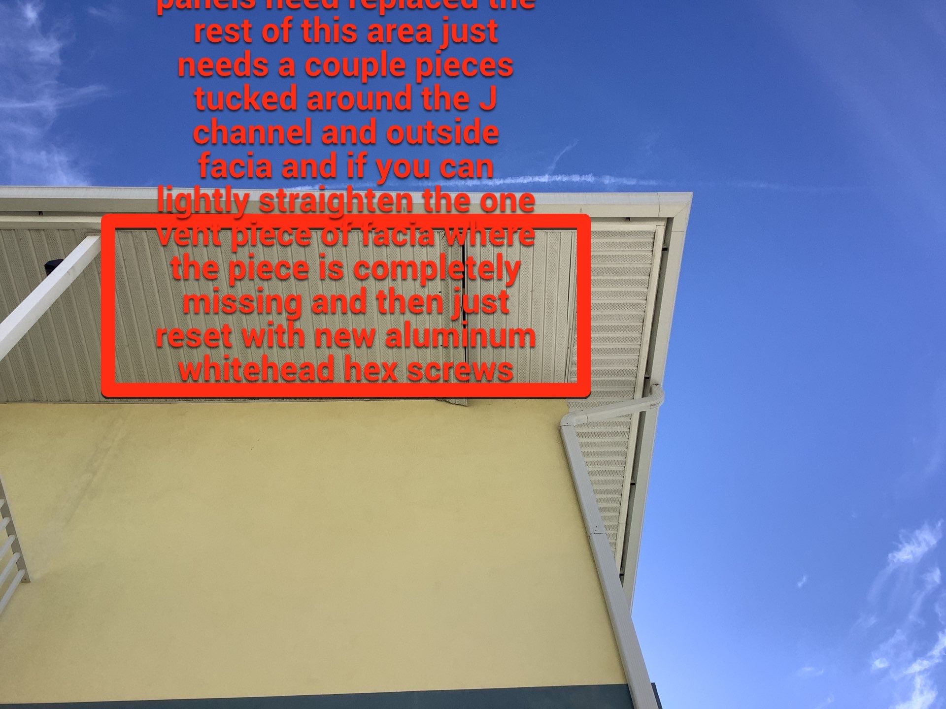 Soffit and Fascia Installation using White Soffit in Fort Myers FL by Gutter Professors