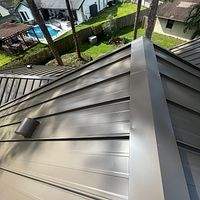 24ga 1.5" Mechanical Seam Medium Bronze by Total Roofing System The Metal Roof Experts