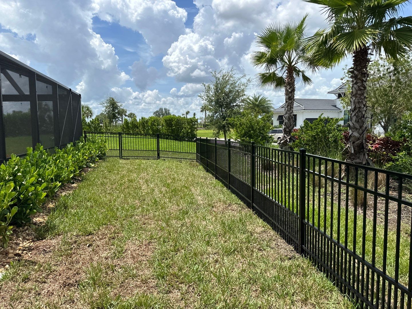 Aluminum Fence Installation using 3 Rail Aluminum Fence by Asap fence and gates, LLC