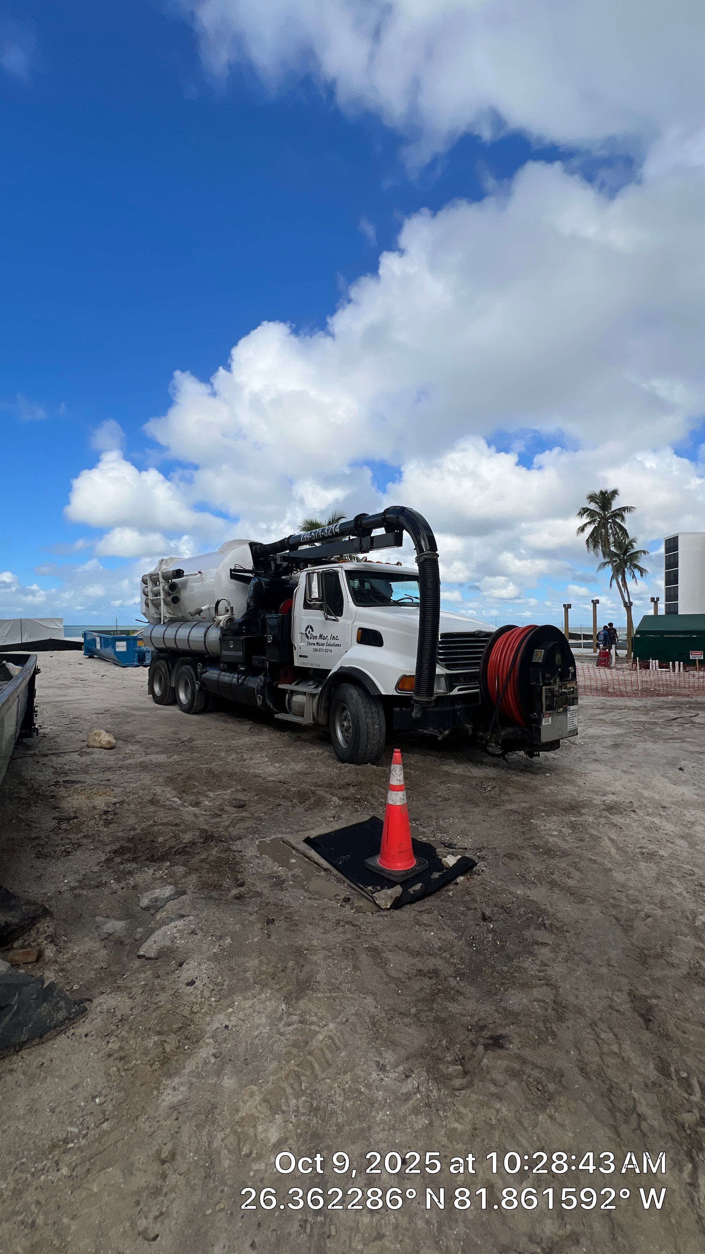 Little Hickory Island Condo Catch Basin Cleanout by Don Mar, Inc. Storm Water Solutions