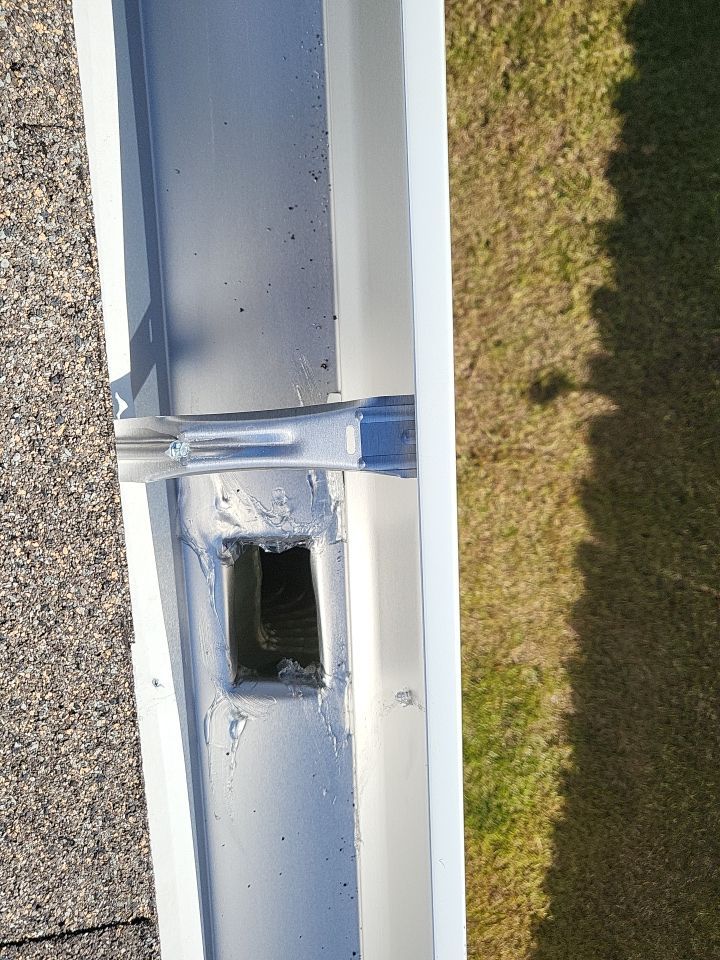 Gutter Installation using White K-Style Gutters by Gutter Professors