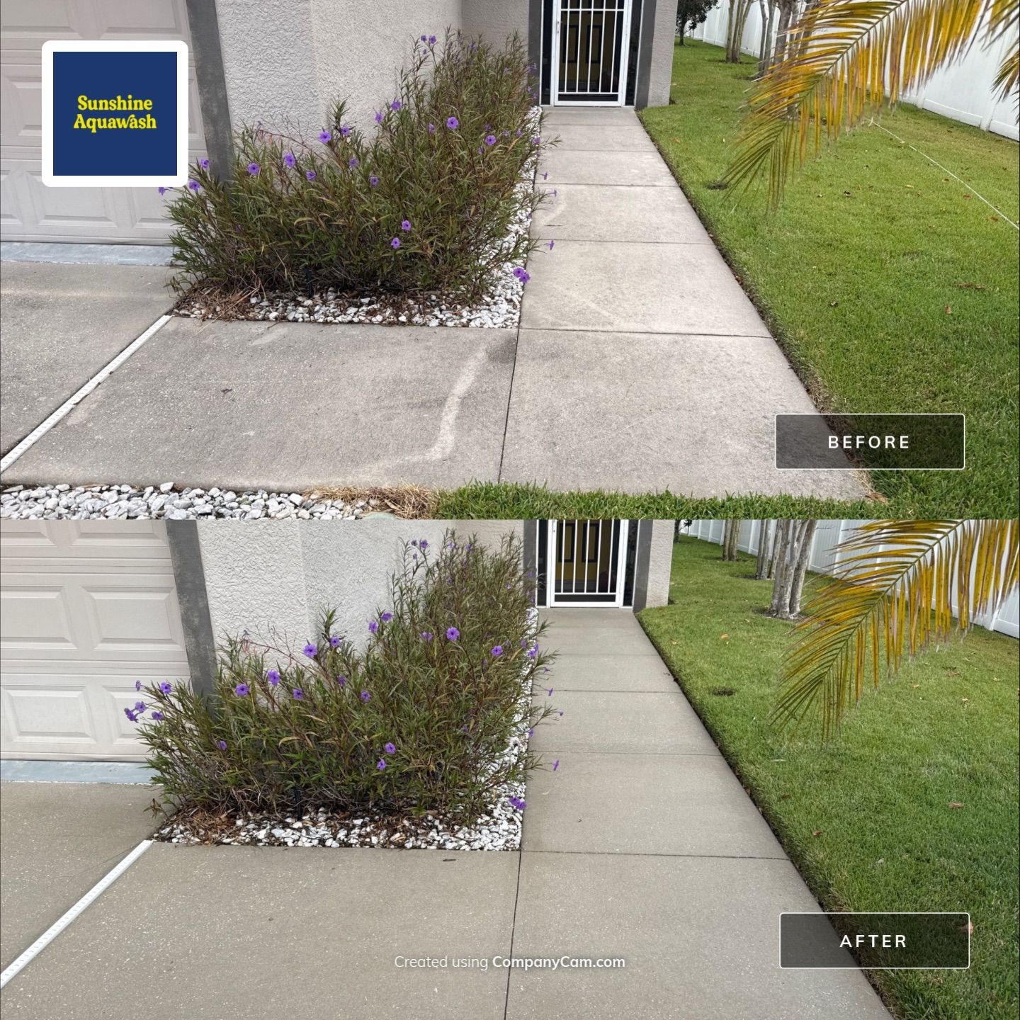Vinyl Fence Cleaning, Driveway & Sidewalk Cleaning in Crystal Lakes – Palmetto, FL by Sunshine AquaWash