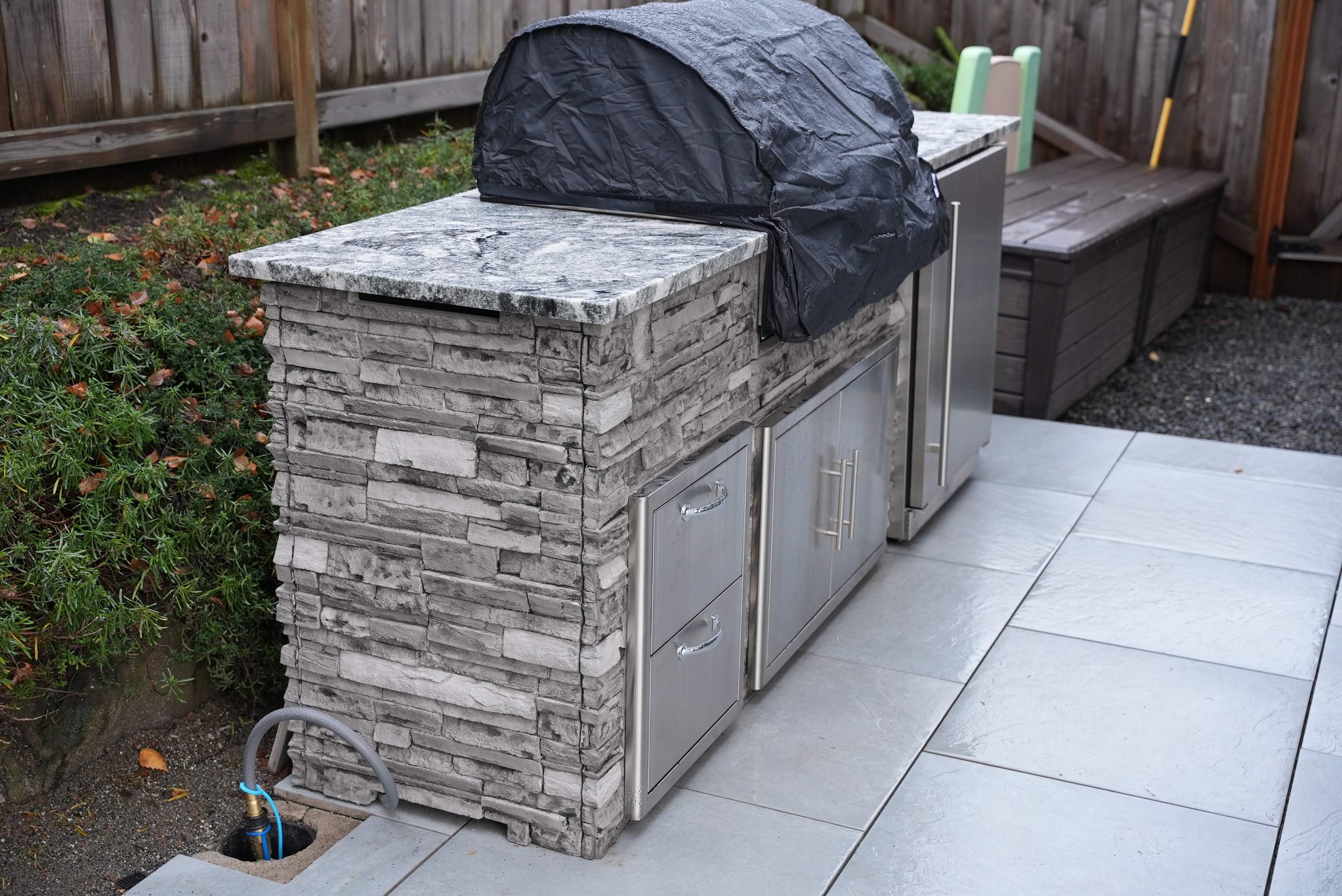 Hardscaping Back Patio Landscape Project  by Jireh Asphalt & Concrete Inc 