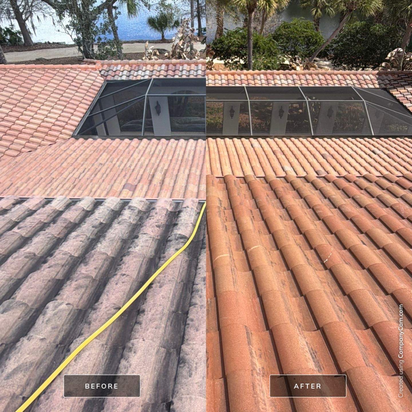 Barrel Tile Roof Cleaning by Mallard Systems