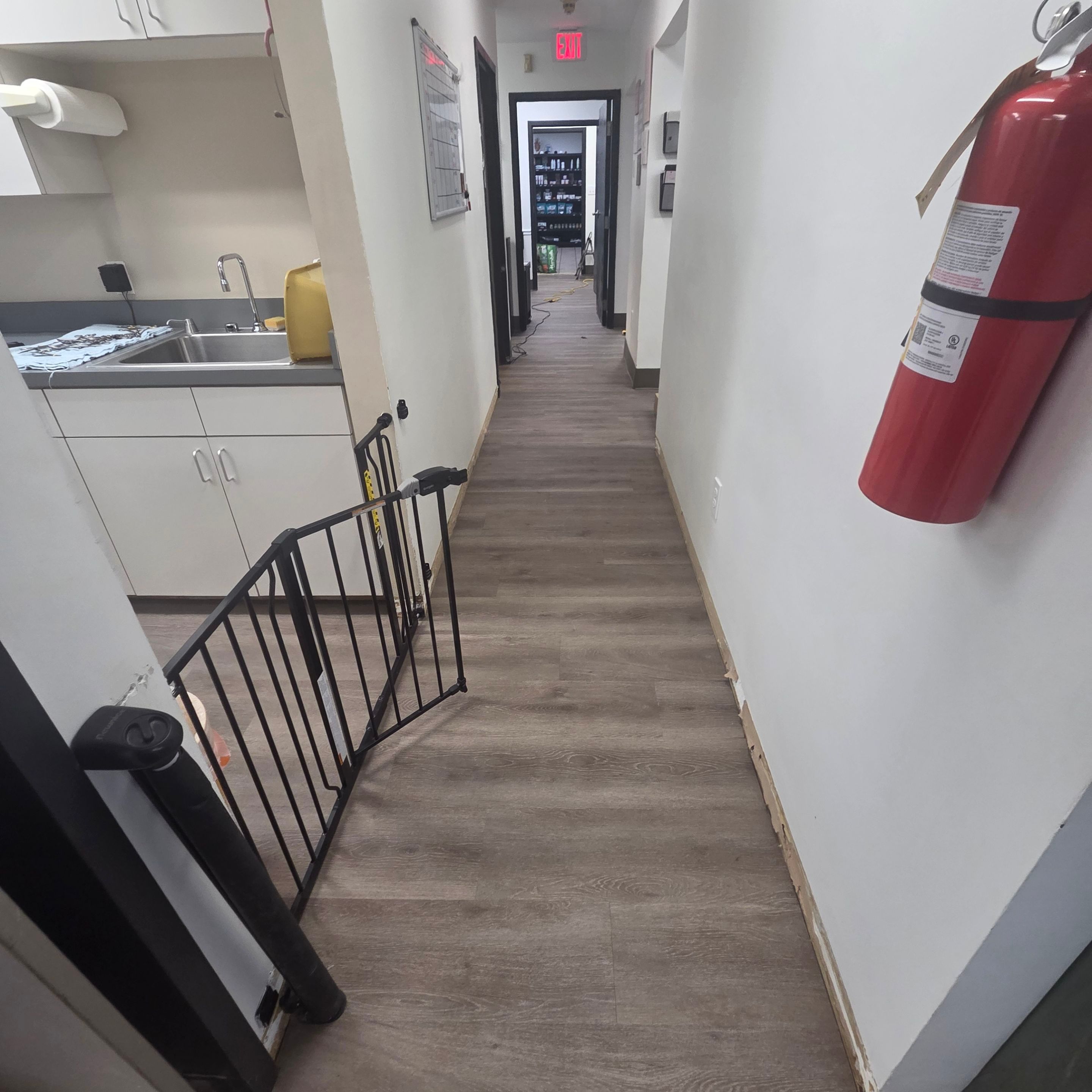 Commercial Vinyl Plank Flooring Installation at Dunwoody Veterinary Clinic by Flooring Xpress CO 