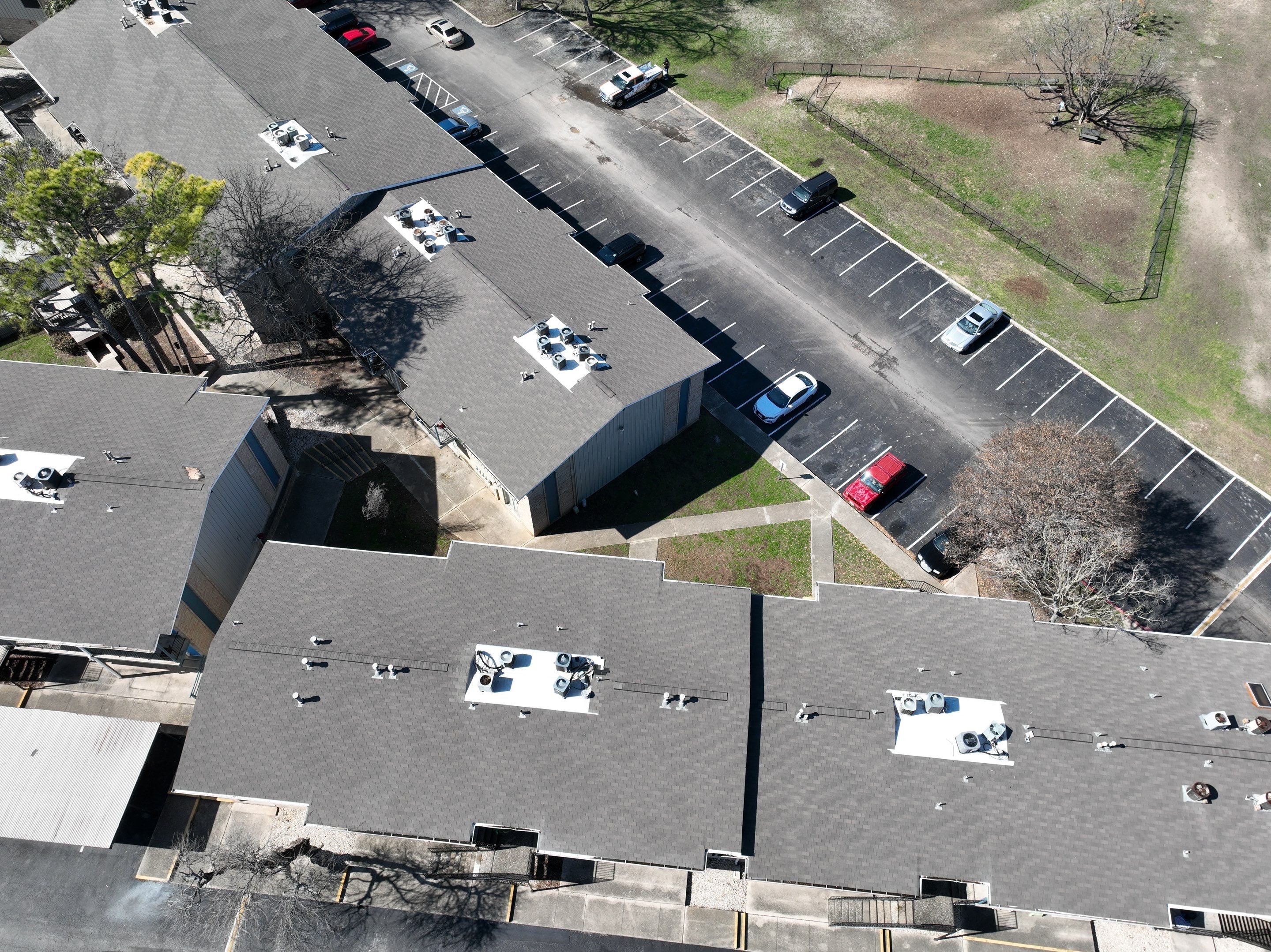 Commercial Roof Inspection using Drone Inspection by Premier Roofing and Contracting