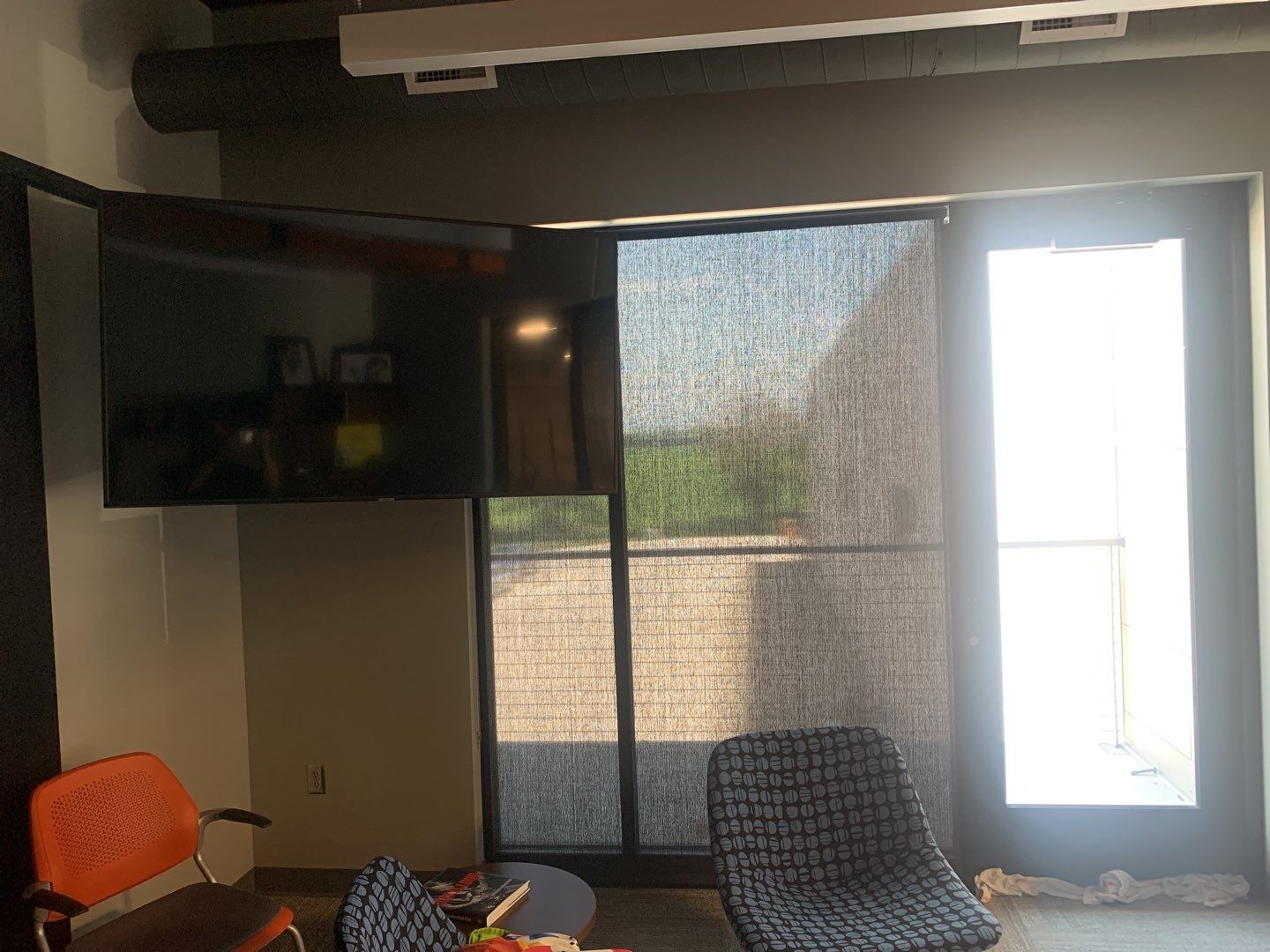 Commercial Screen Shades at Stonebrook Exteriors by Custom Blinds & Design