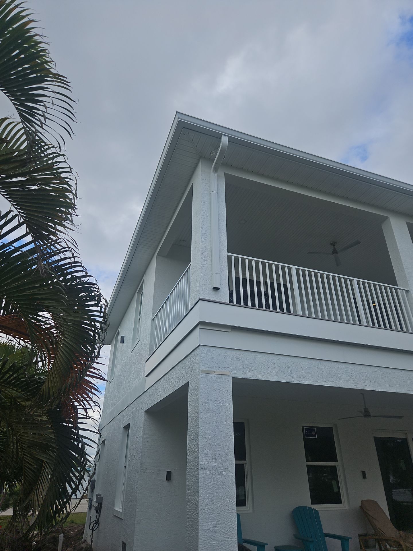 6-inch K-style Seamless Gutters and 3x4 Downspout Elbow Installation in Englewood, FL  by Gutter Professors