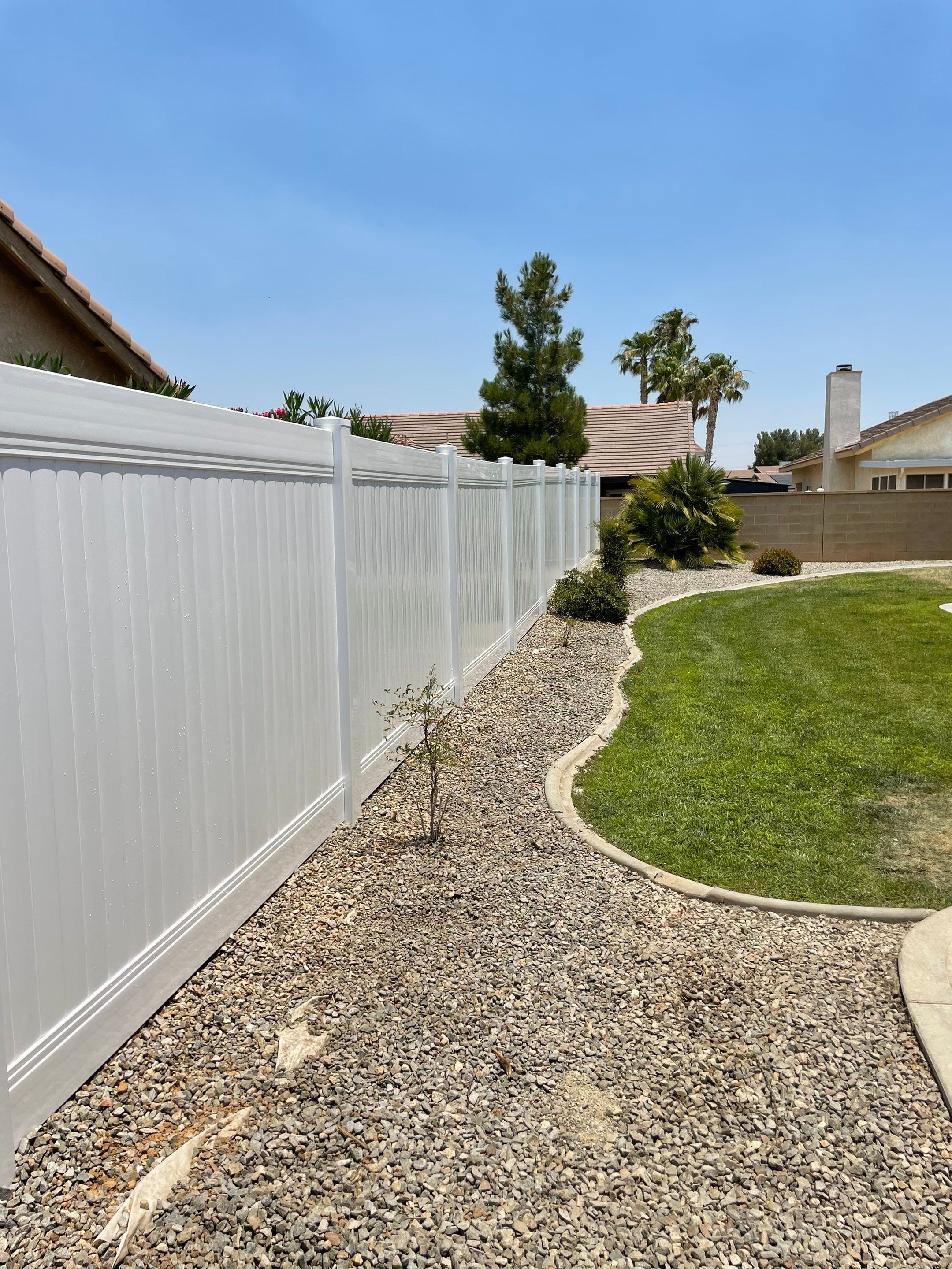 Fence Installation using Vinyl by Fence Guys Inc. 