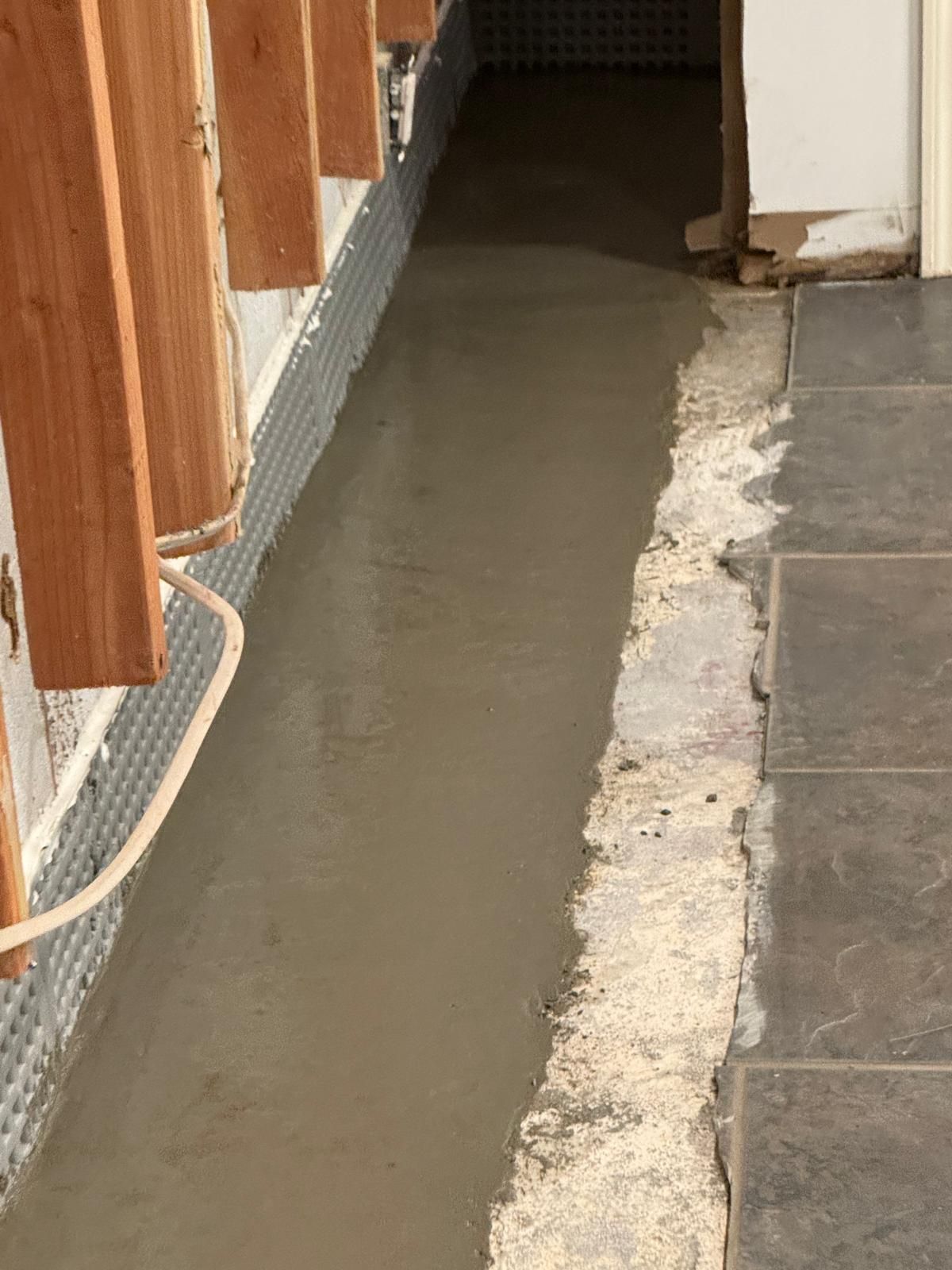 Interior French Drain Basking Ridge NJ by Pure Service Pro, LLC 