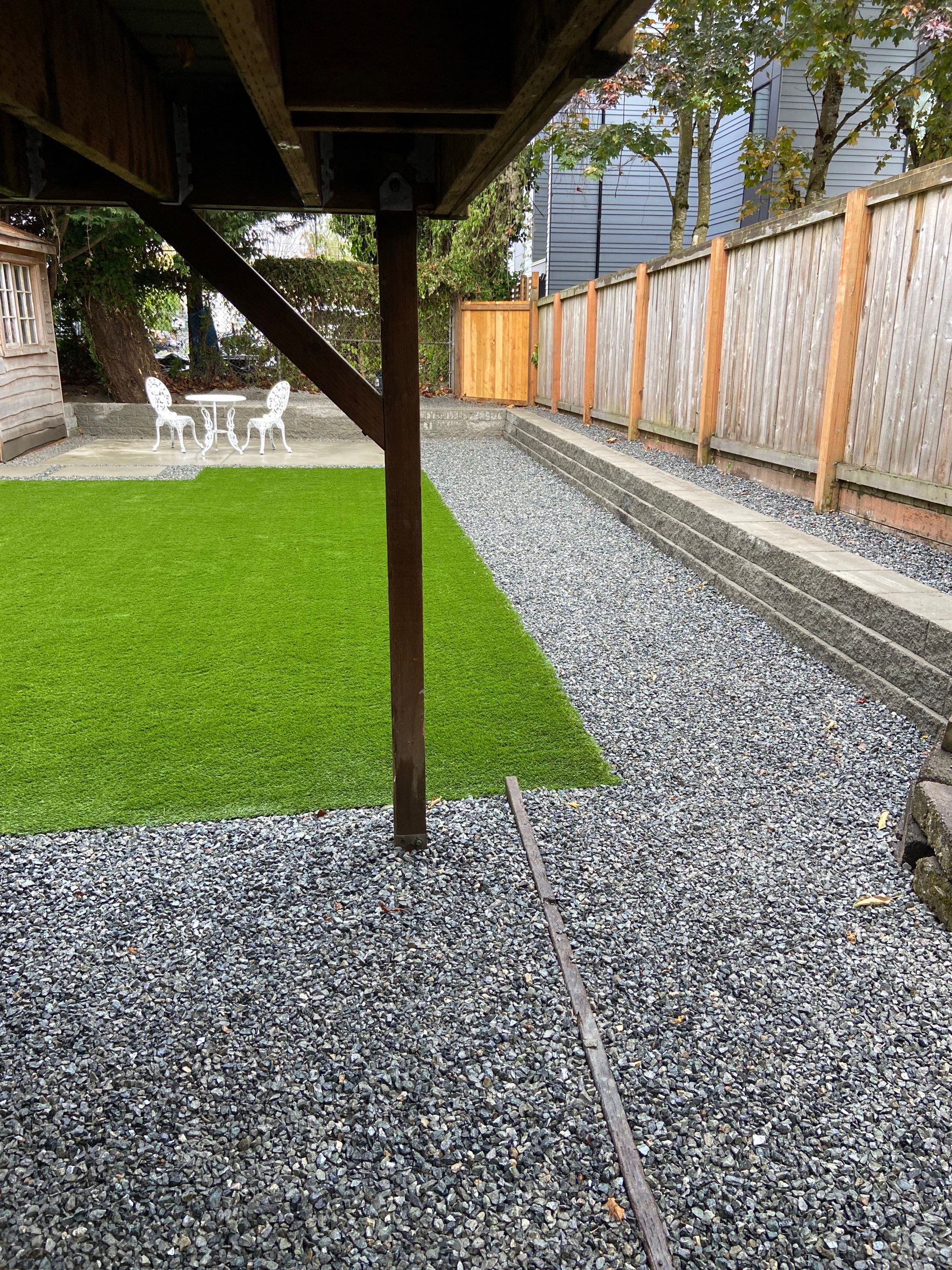 Turf Installation, Retaining Wall & Concrete Walkway | Seattle  by Jireh Asphalt & Concrete Inc 