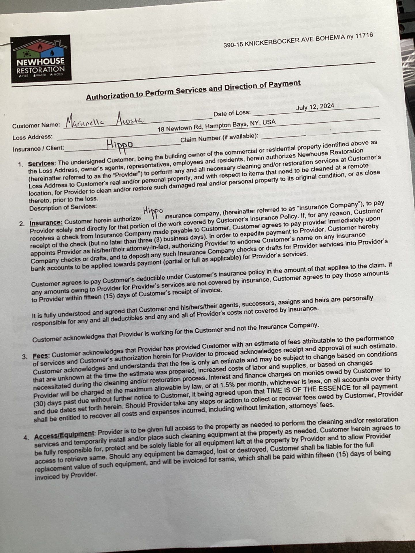 Water Damage by Newhouse Restoration
