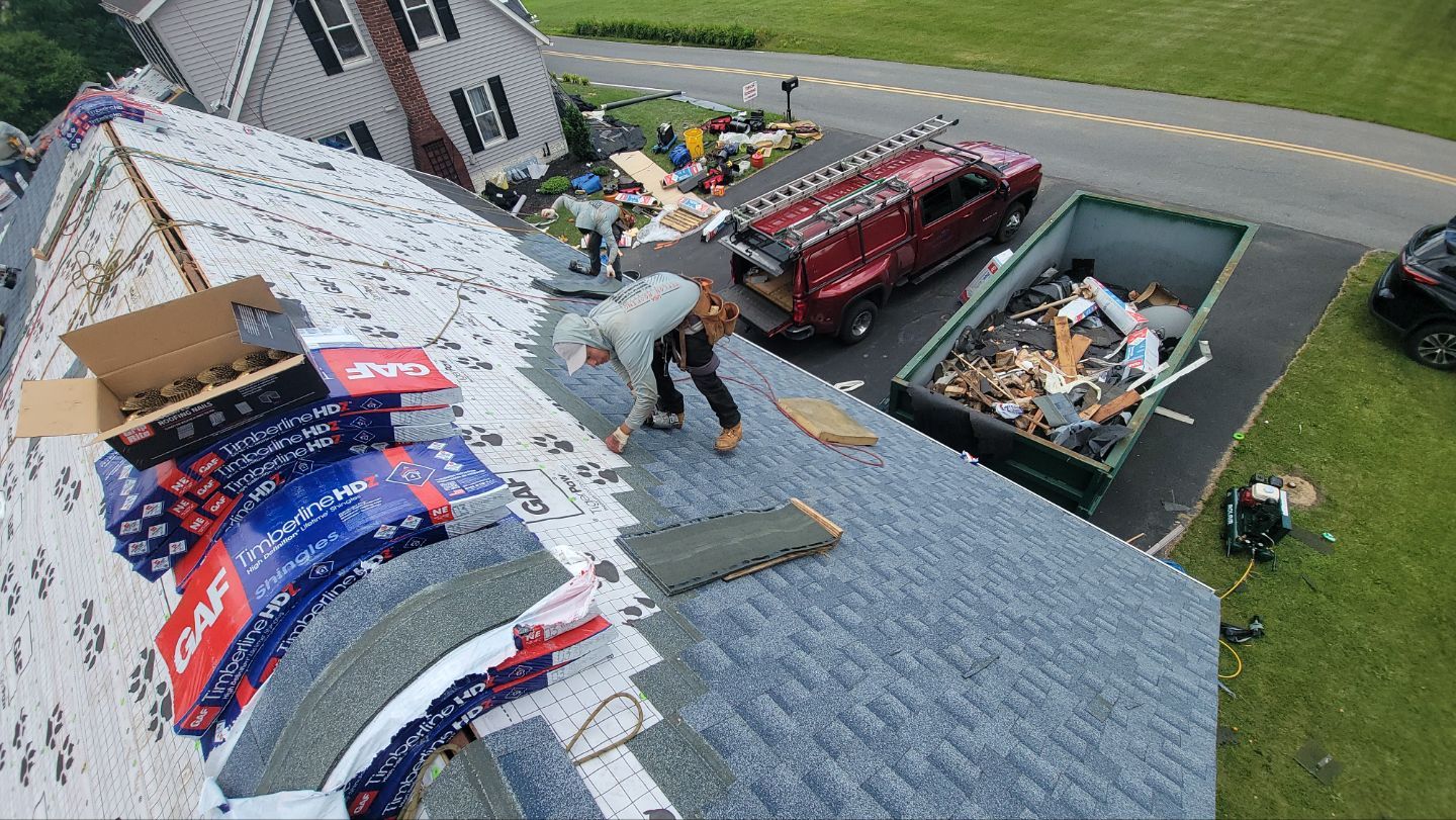 Biscayne Blue Architectural Shingle Install  by Teflon Roofing