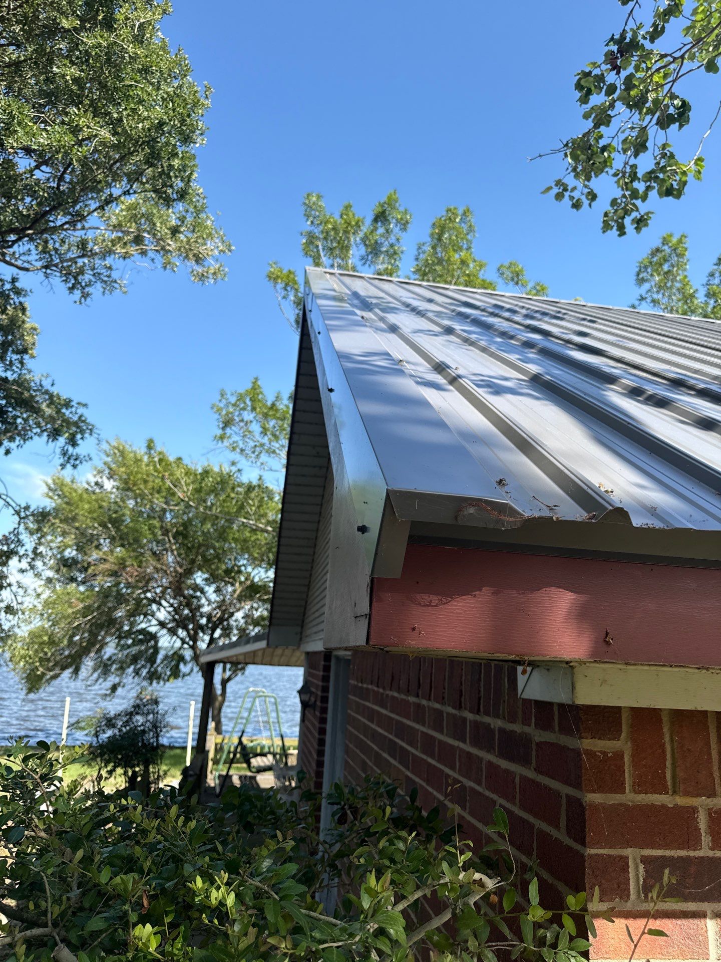 Charcoal Metal Roof at Lake Limestone, Tx by DT Roofing - Seth Wells