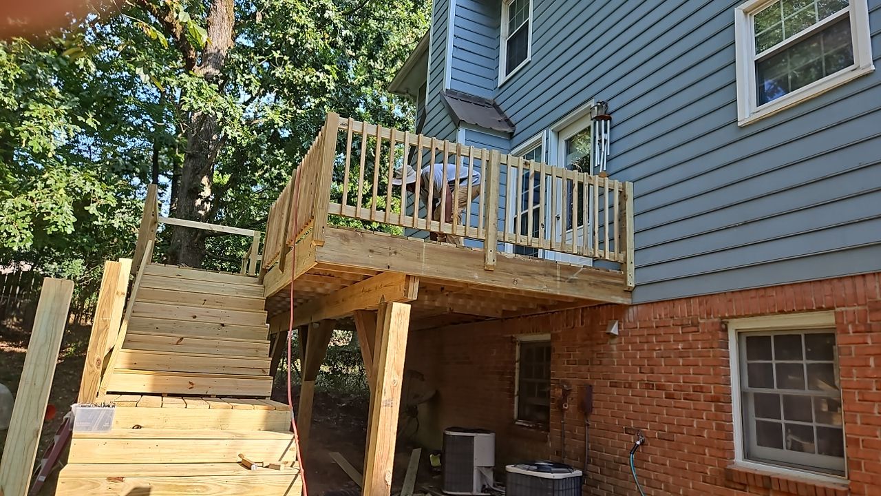 Russet Cove Circle - Deck Installation by Pillar and Pine