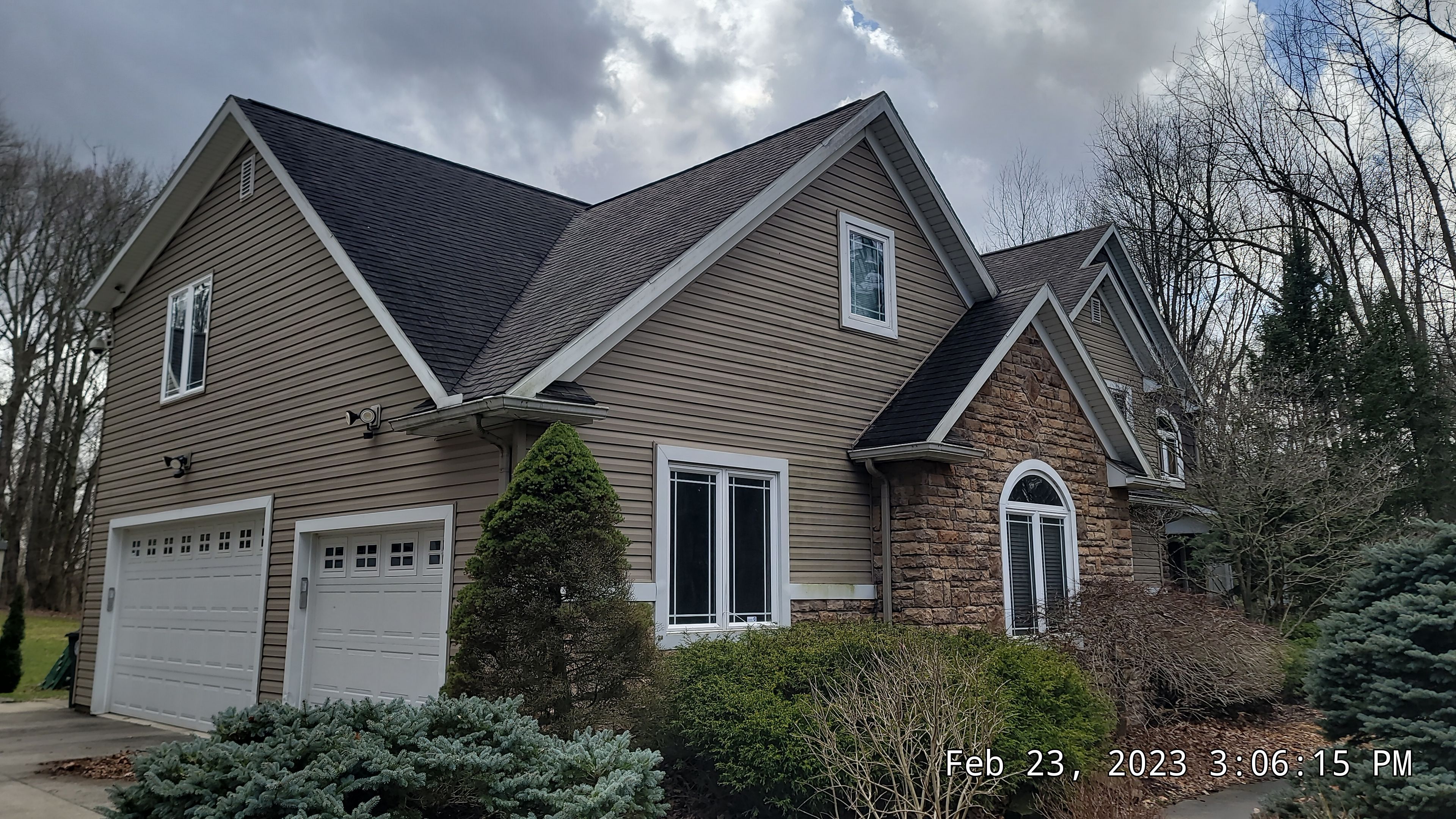 Atlas Pinnacle, Color, Coastal Granite, Drip Edge, Color, Black by Eagle Eye Roofing