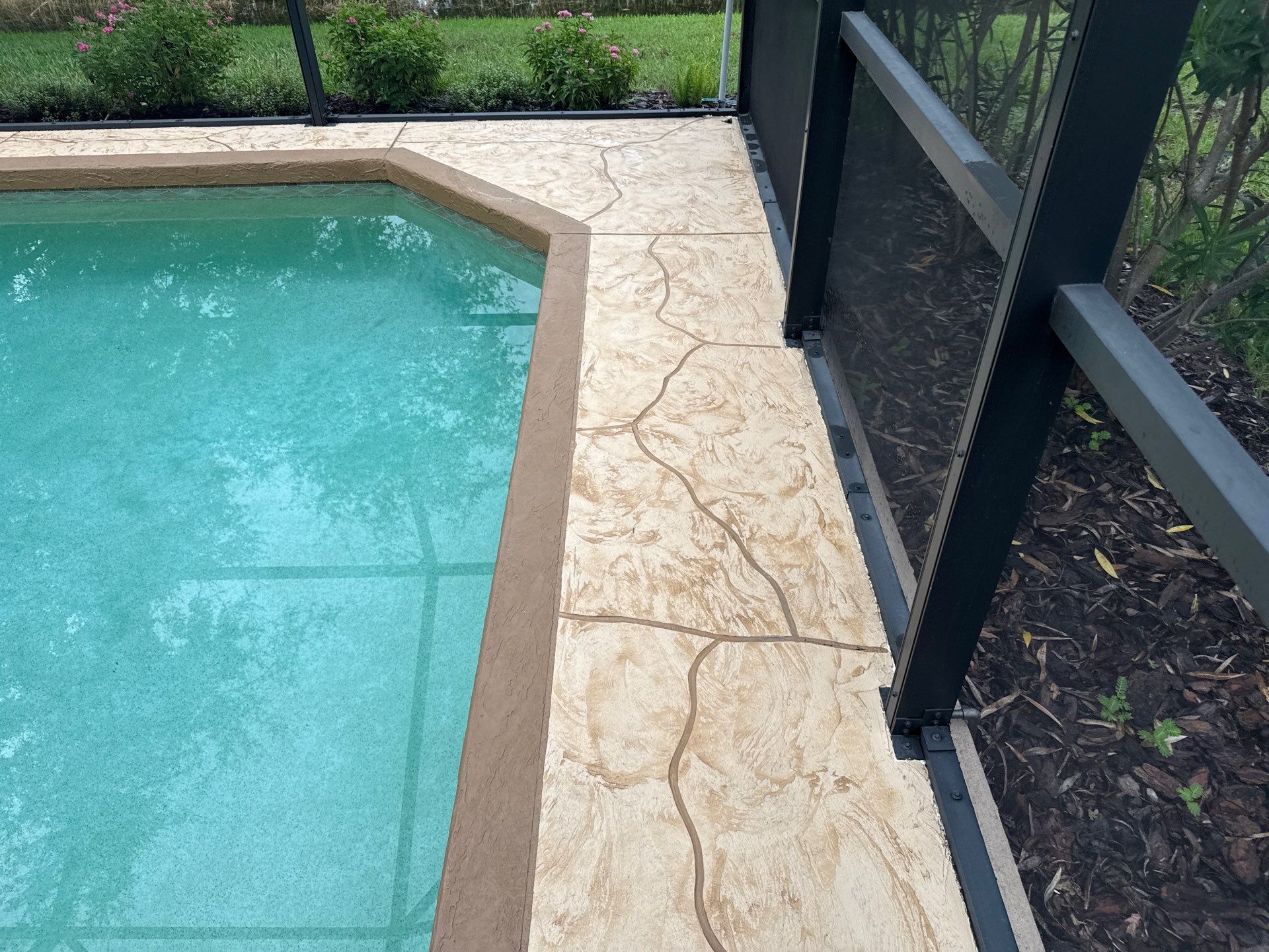 Painted Pool Deck, Screen Enclosure & Outdoor Furniture Cleaning – Tara Community, Bradenton, FL by Sunshine AquaWash