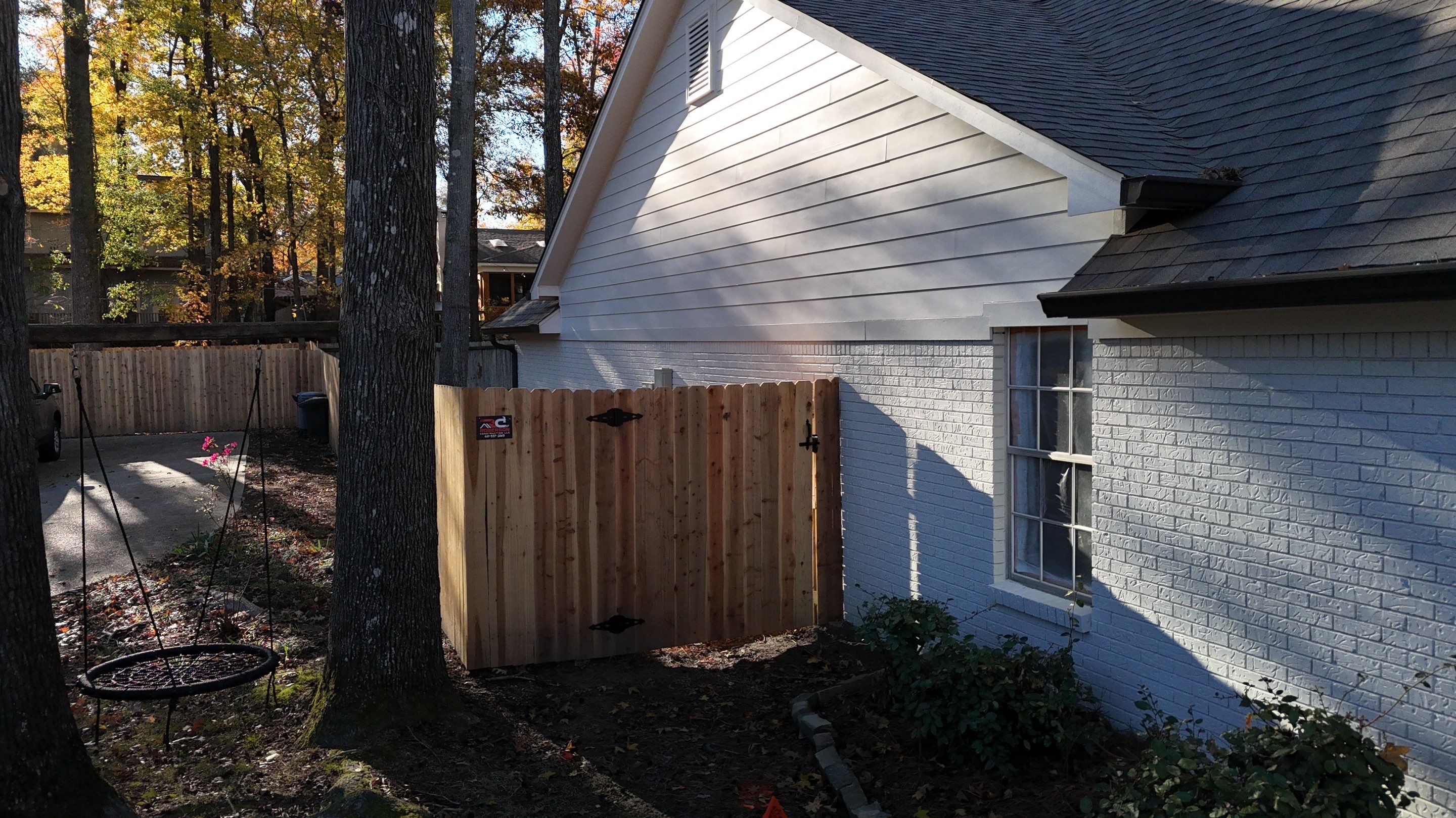 6' Cedar Privacy Fence with 4x4 by Roberson Construction LLC