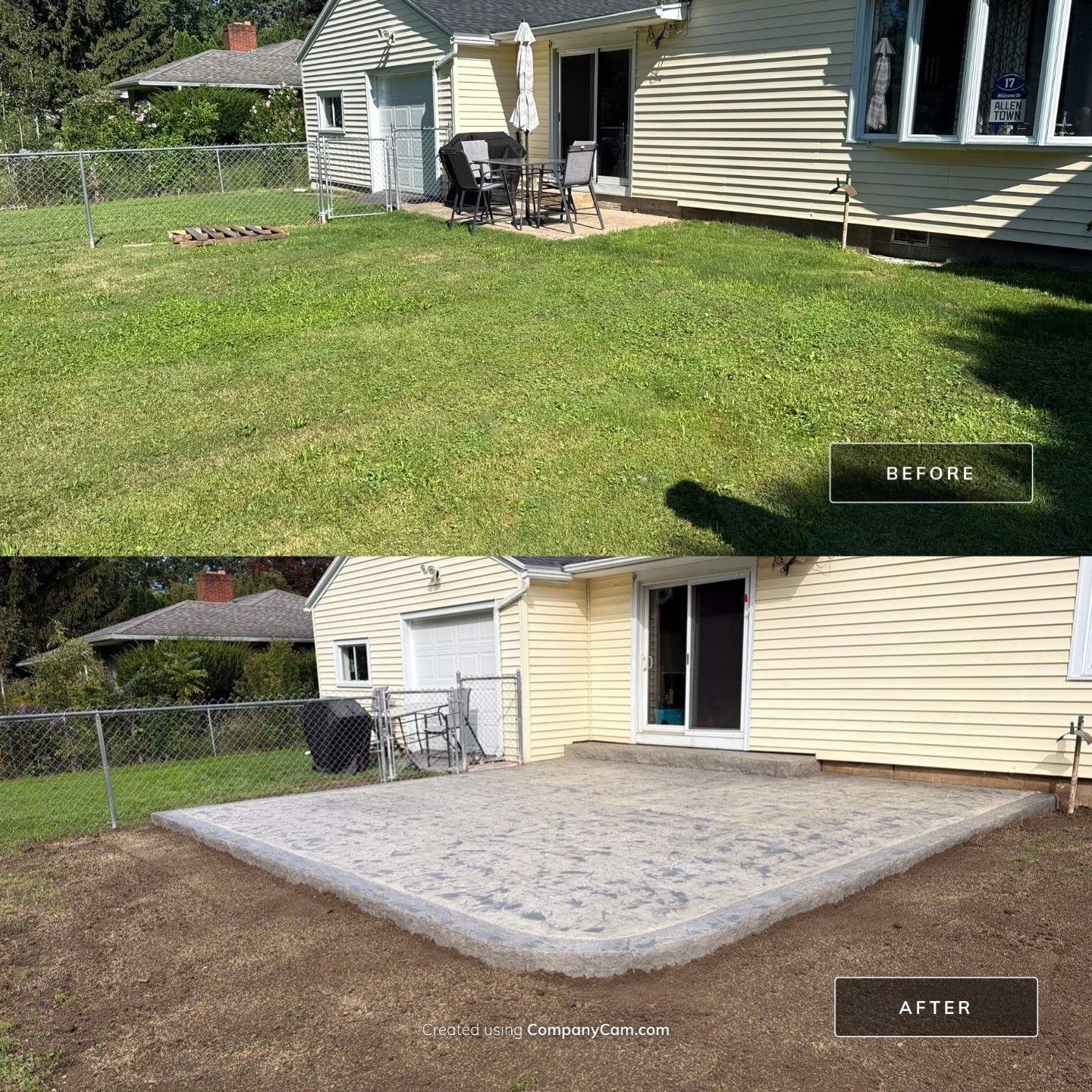 Rochester Oxford Slate Patio with Border  by NG Masonry & Construction LLC