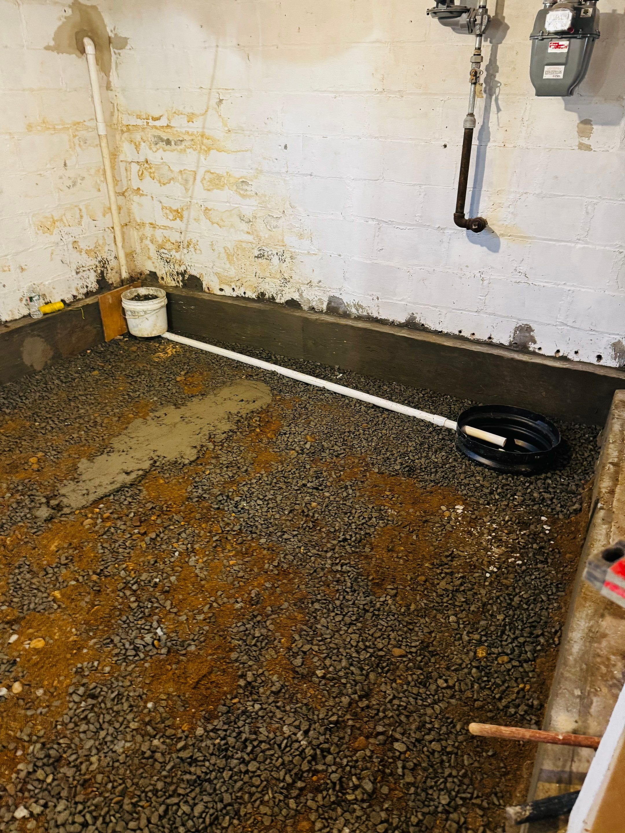 Concrete Floor Replacement and Interior French Drain Project in Morris Plains, New Jersey by Pure Service Pro, LLC 