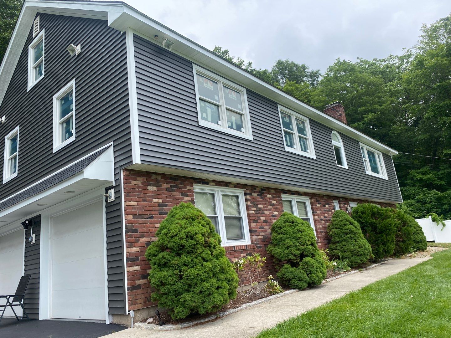 Siding Installation using Certainteed Monogram Smokey Gray by A Plus Exterior