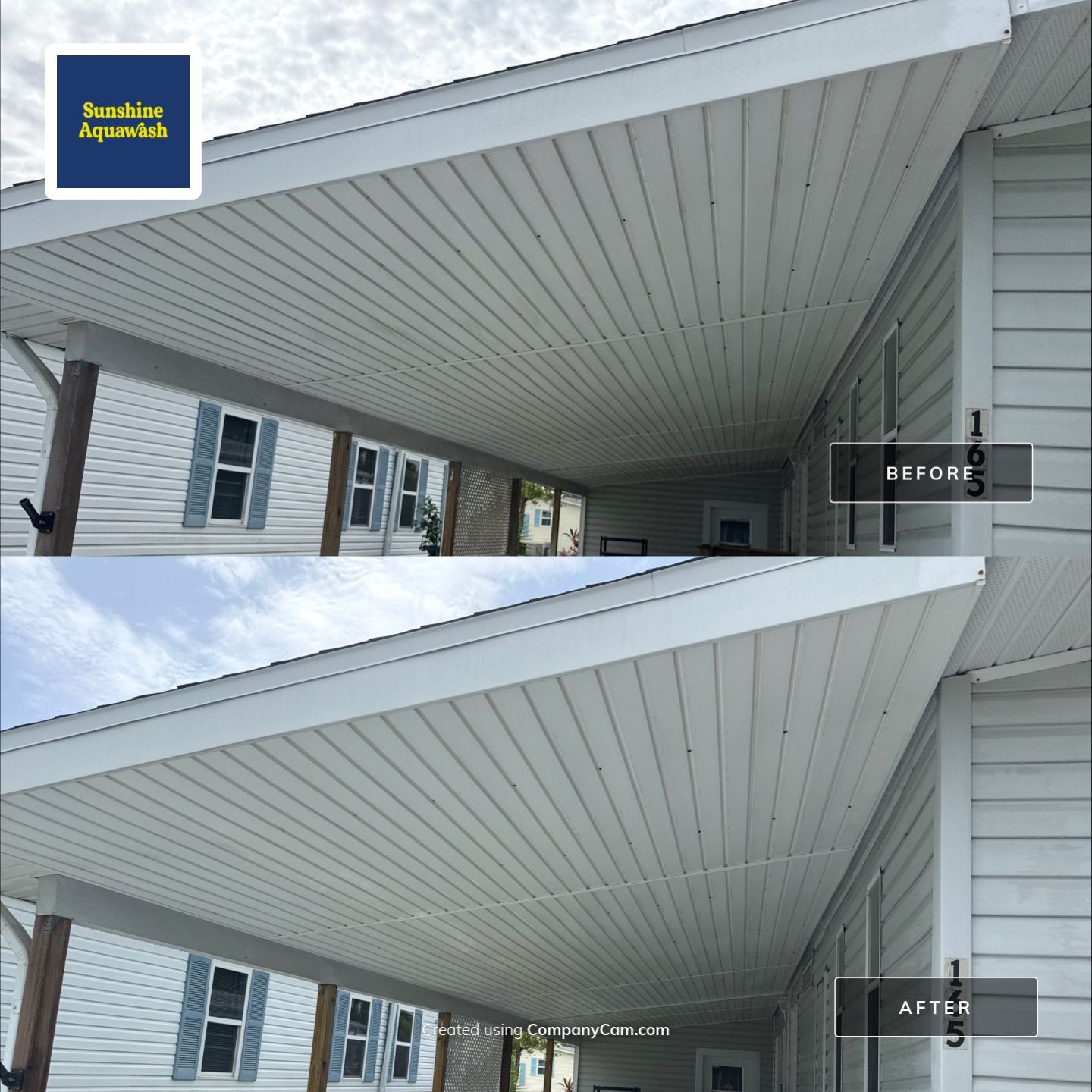 Mobile Home Soft Wash & Gutter Brightening in Ellenton, FL by Sunshine AquaWash