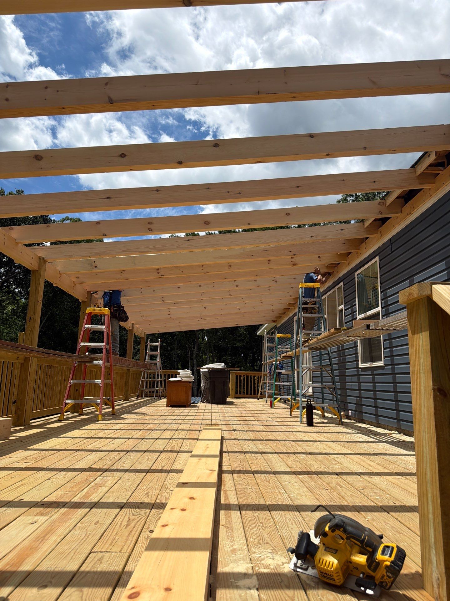 Custom Covered Deck and Porch Construction in Ronceverte, West Virginia by Walnut Hollow Decks & Outdoor Living
