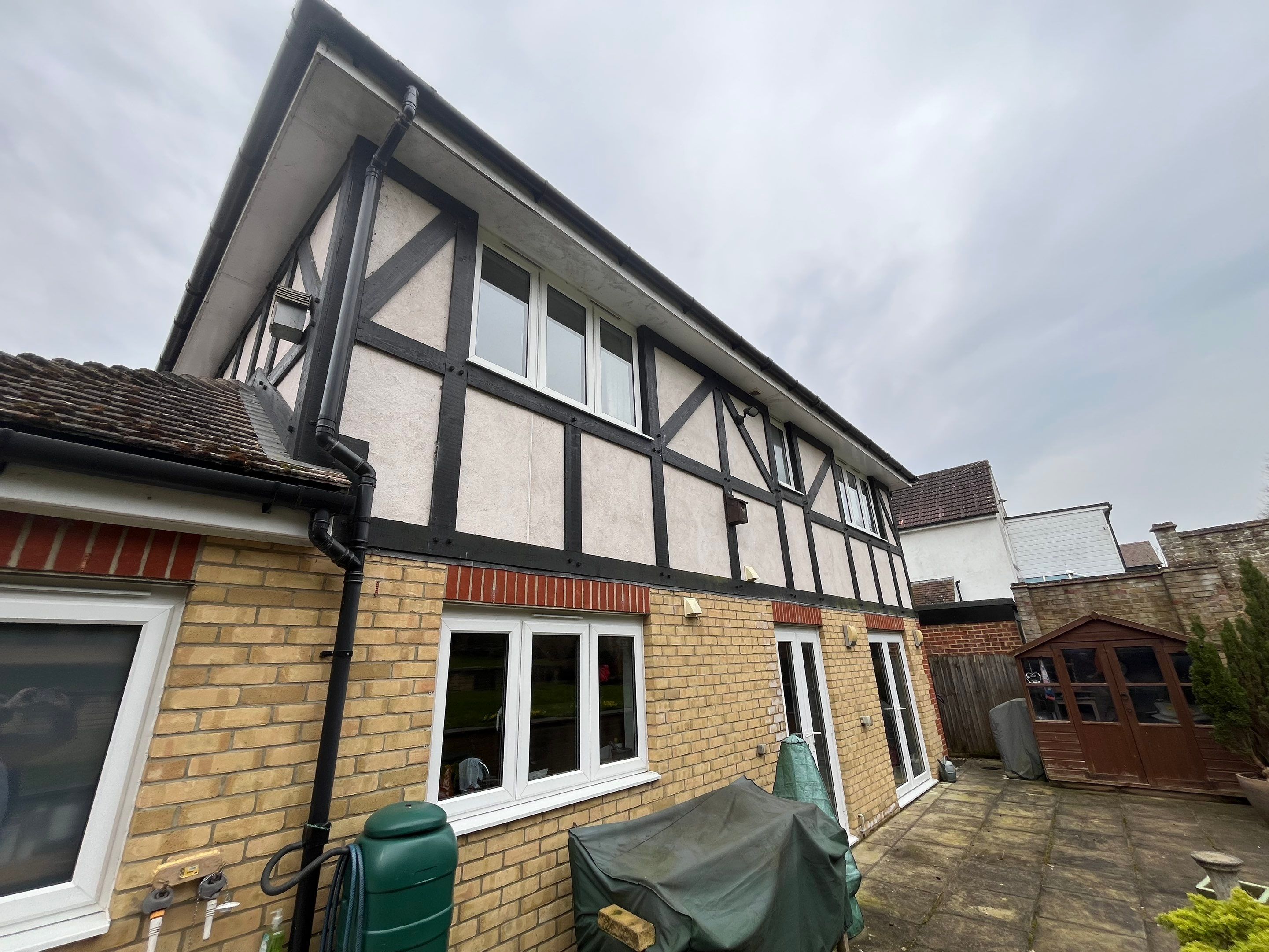 Patio and Render Clean using Honda 21lt High Pressure Machine by Ges Exterior Cleaning ltd