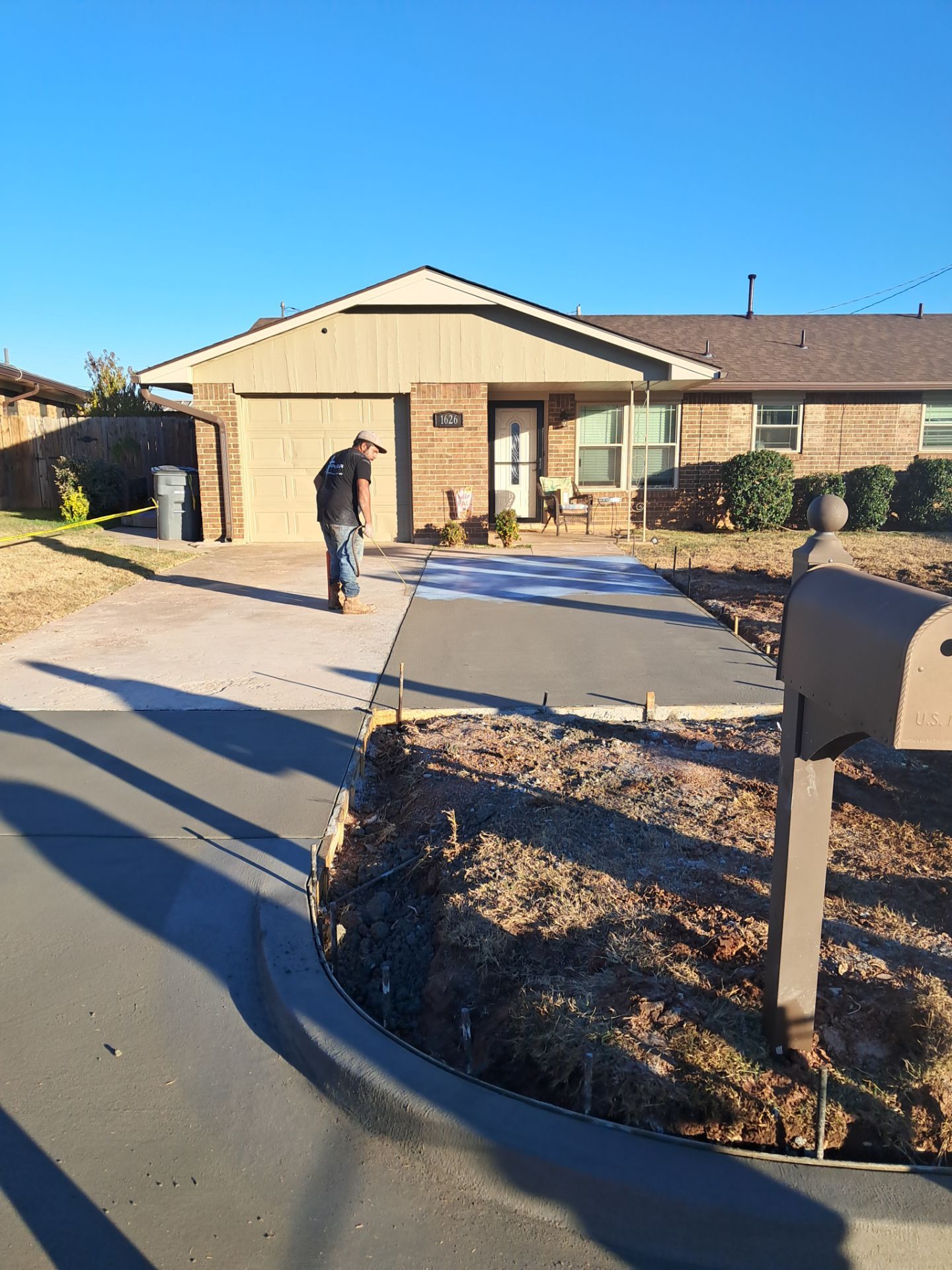 Concrete work and Carport Install by Clays Services Inc