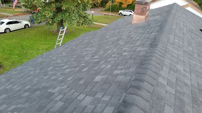 Residential Roofing Installation using Owens Corning TruDefinition Duration Onyx Black