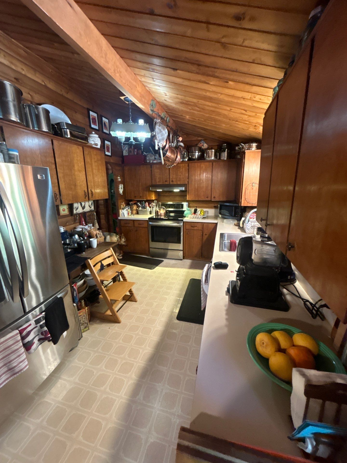 Kitchen Transformation in Newberg Log Cabin by Pinnacle Contractors