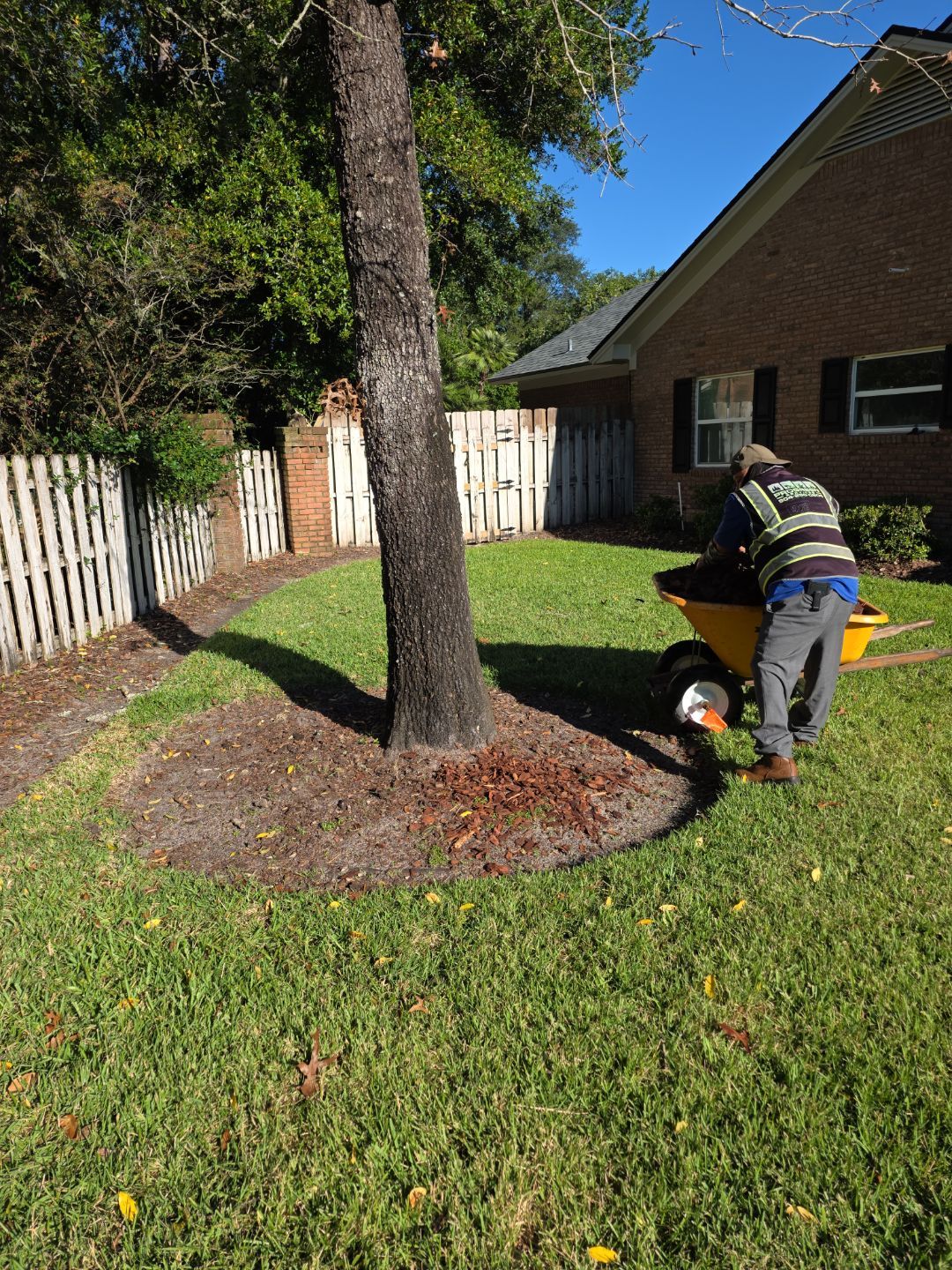 Deerwood Resident | Pine Bark Installation by ProGreen Services